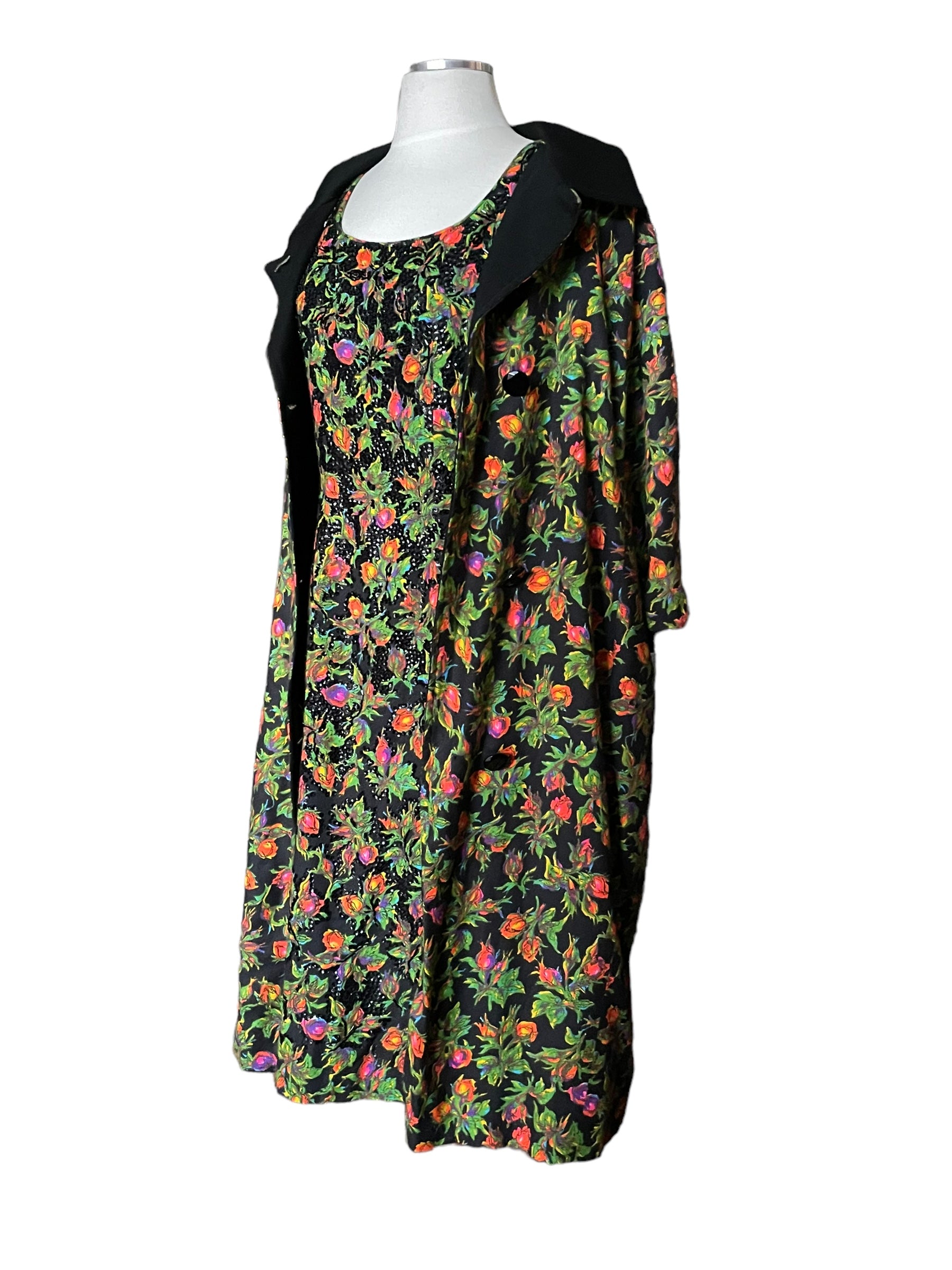 Vintage 1960s Vogue Couturier Dress and Coat SZ M Vintage 1960s Vogue Couturier Dress and Coat SZ M