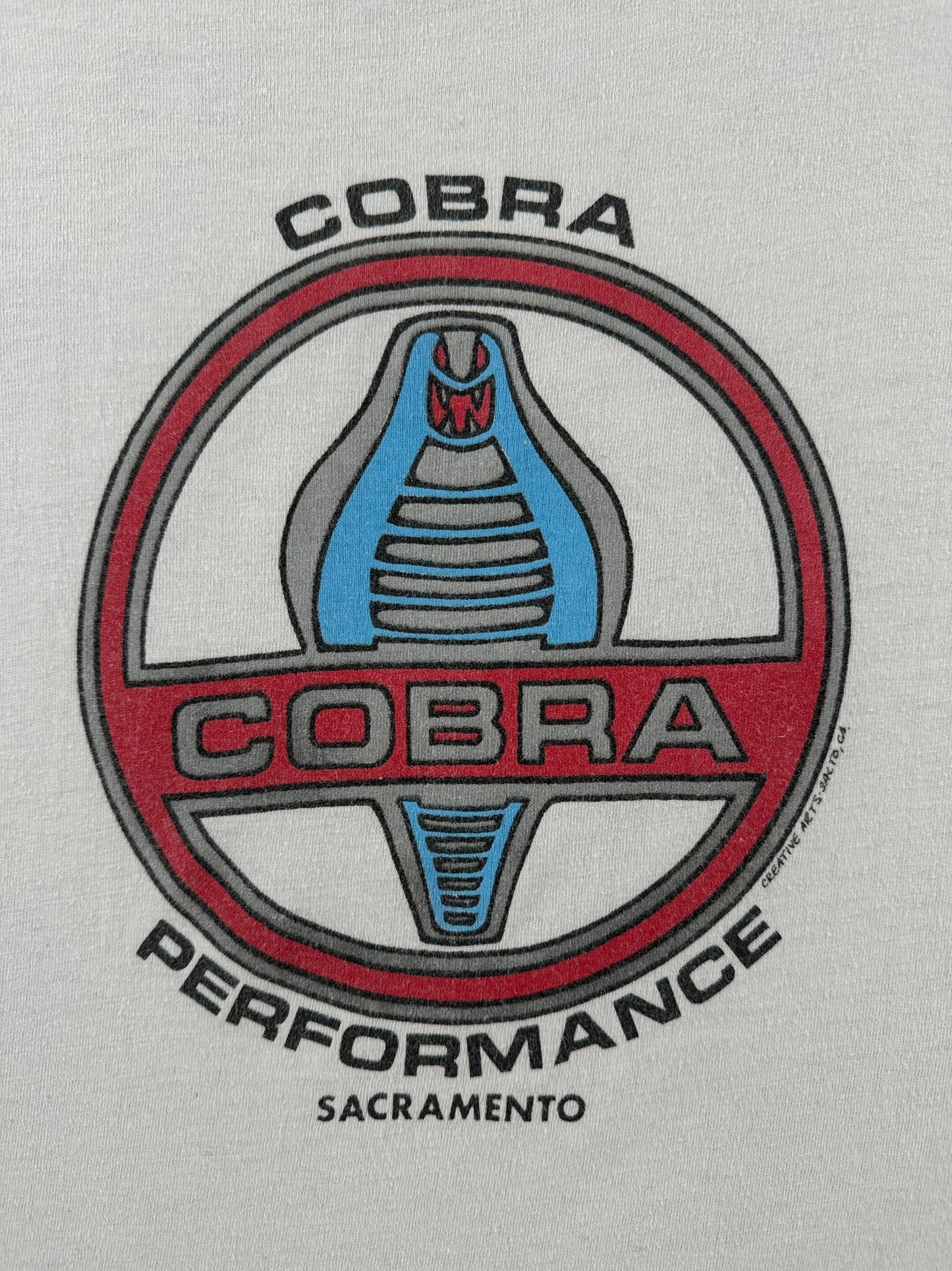 Back Graphic of Vintage Cobra Performance Tee SZ L