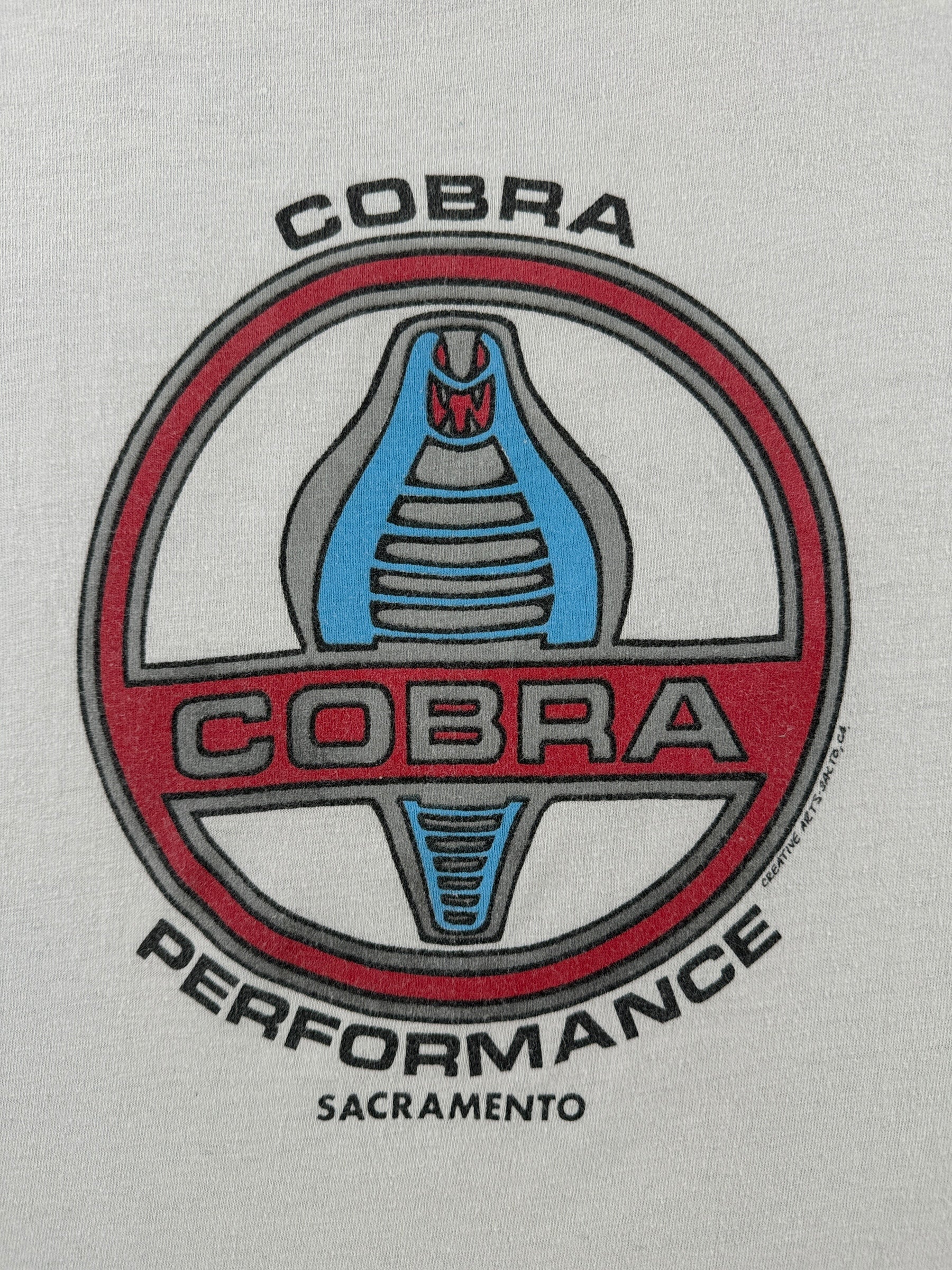 Back Graphic of Vintage Cobra Performance Tee SZ L