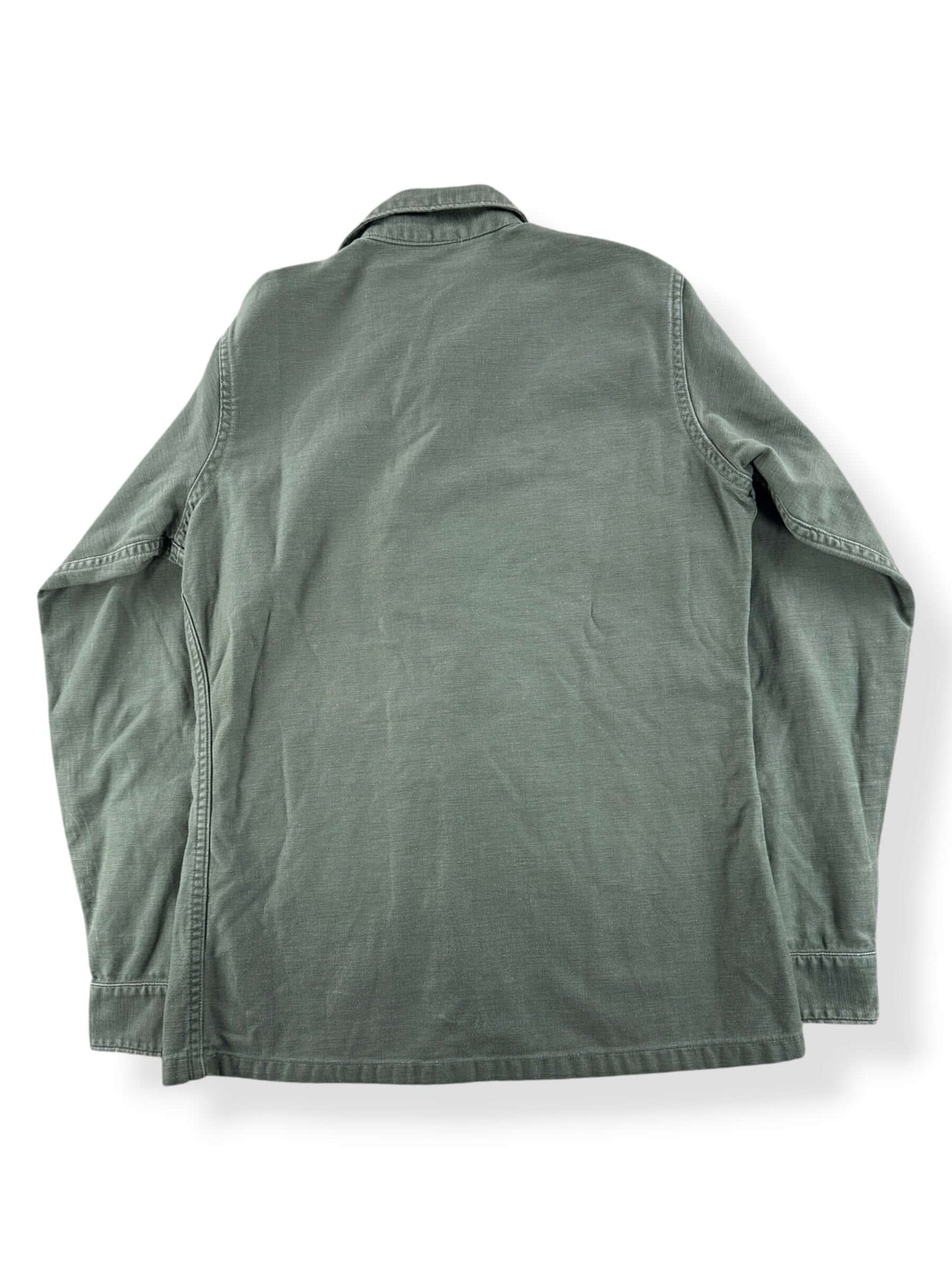 Back of Vintage Vietnam Era OG-107 Shirt SZ S