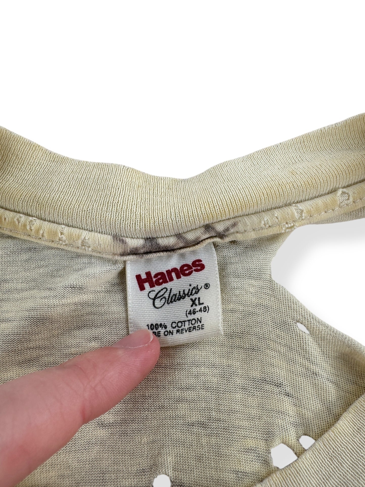 Tag on Vintage Hanes Blank Thrasher Tee B SZ XL