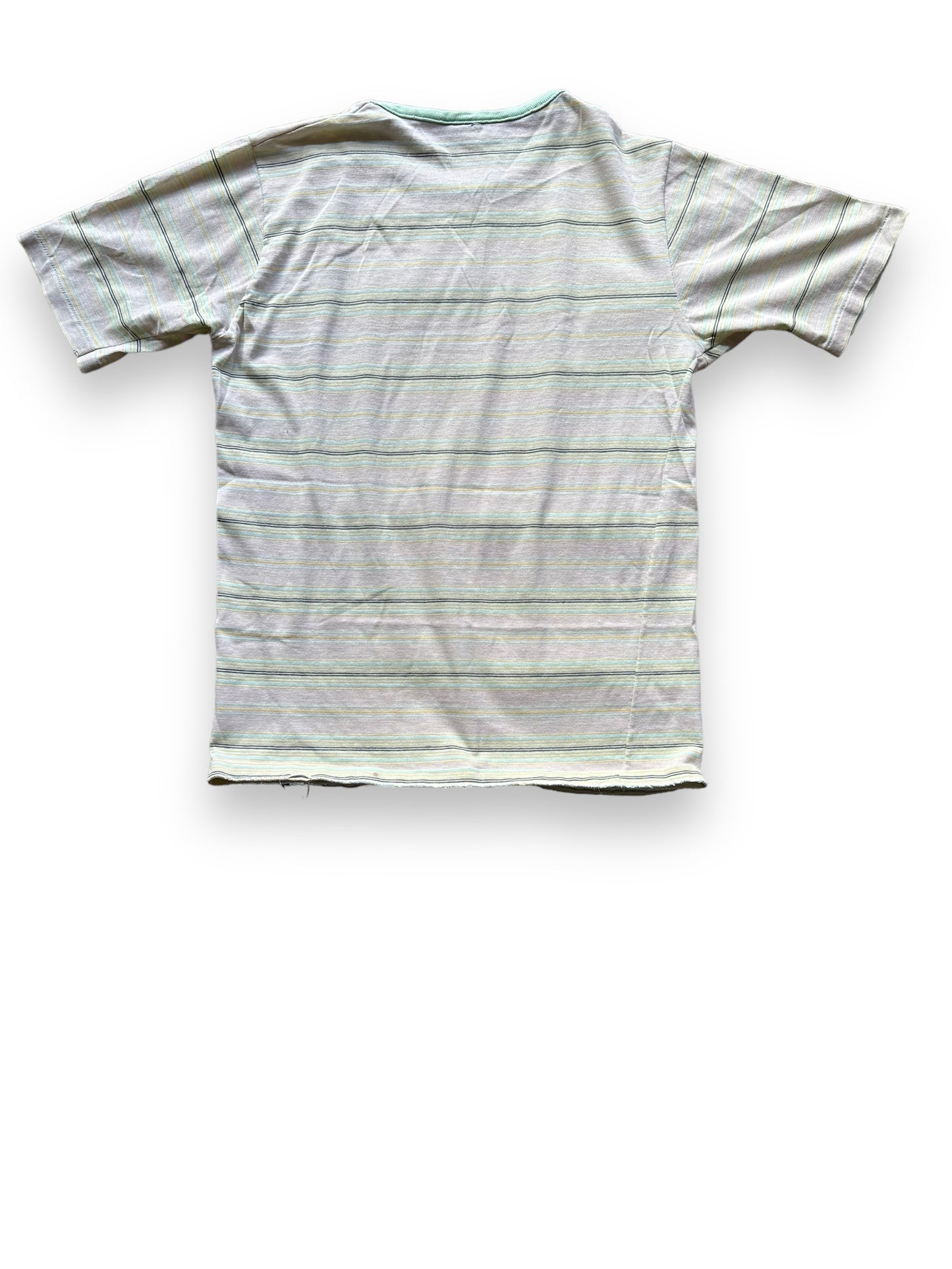 Rear View of Vintage Mister Man Striped Tee SZ M | Vintage Striped Shirts Seattle | Barn Owl Vintage Tees Seattle