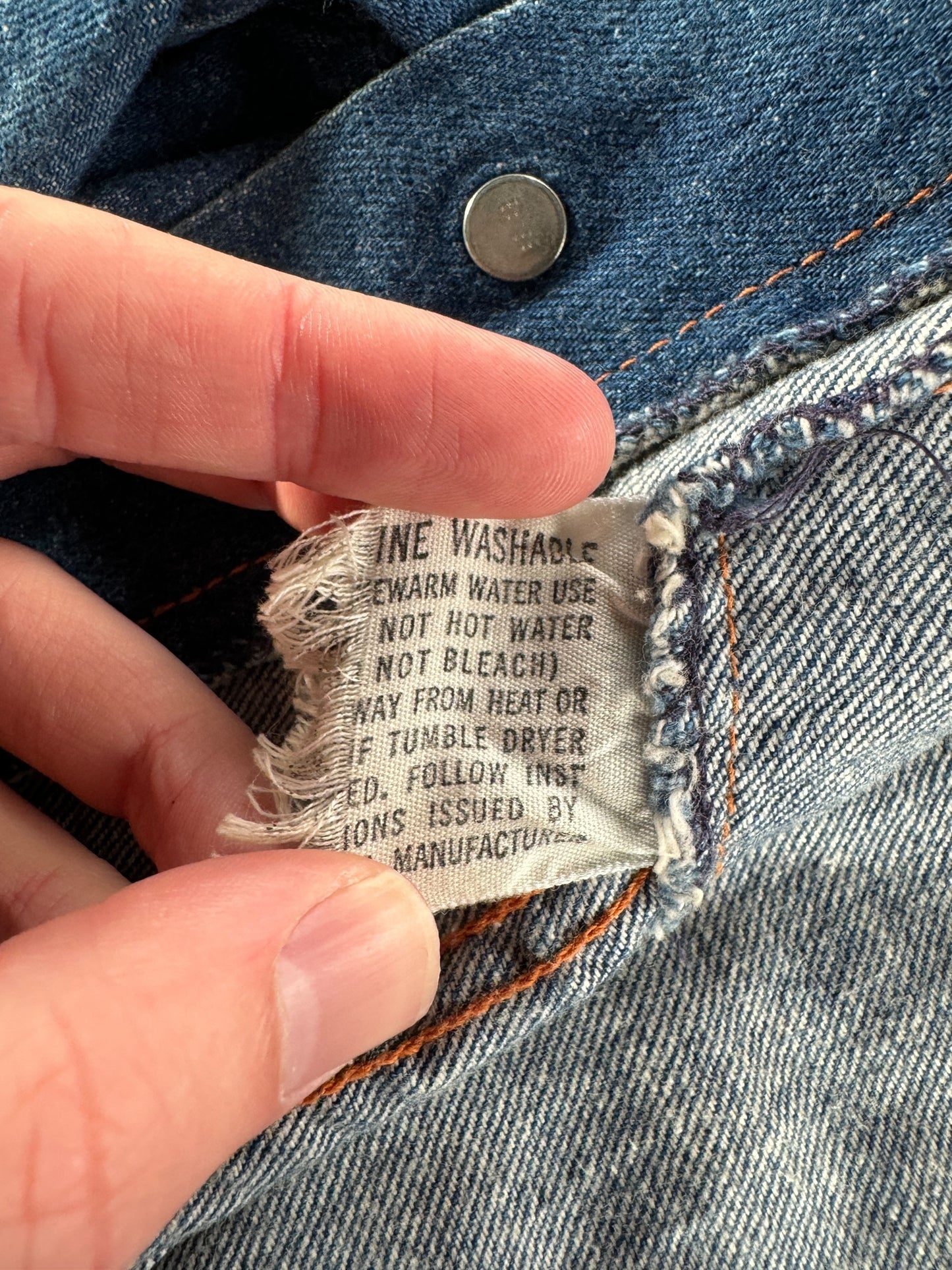 Tag on Vintage Kentfield Trucker Jacket SZ XS