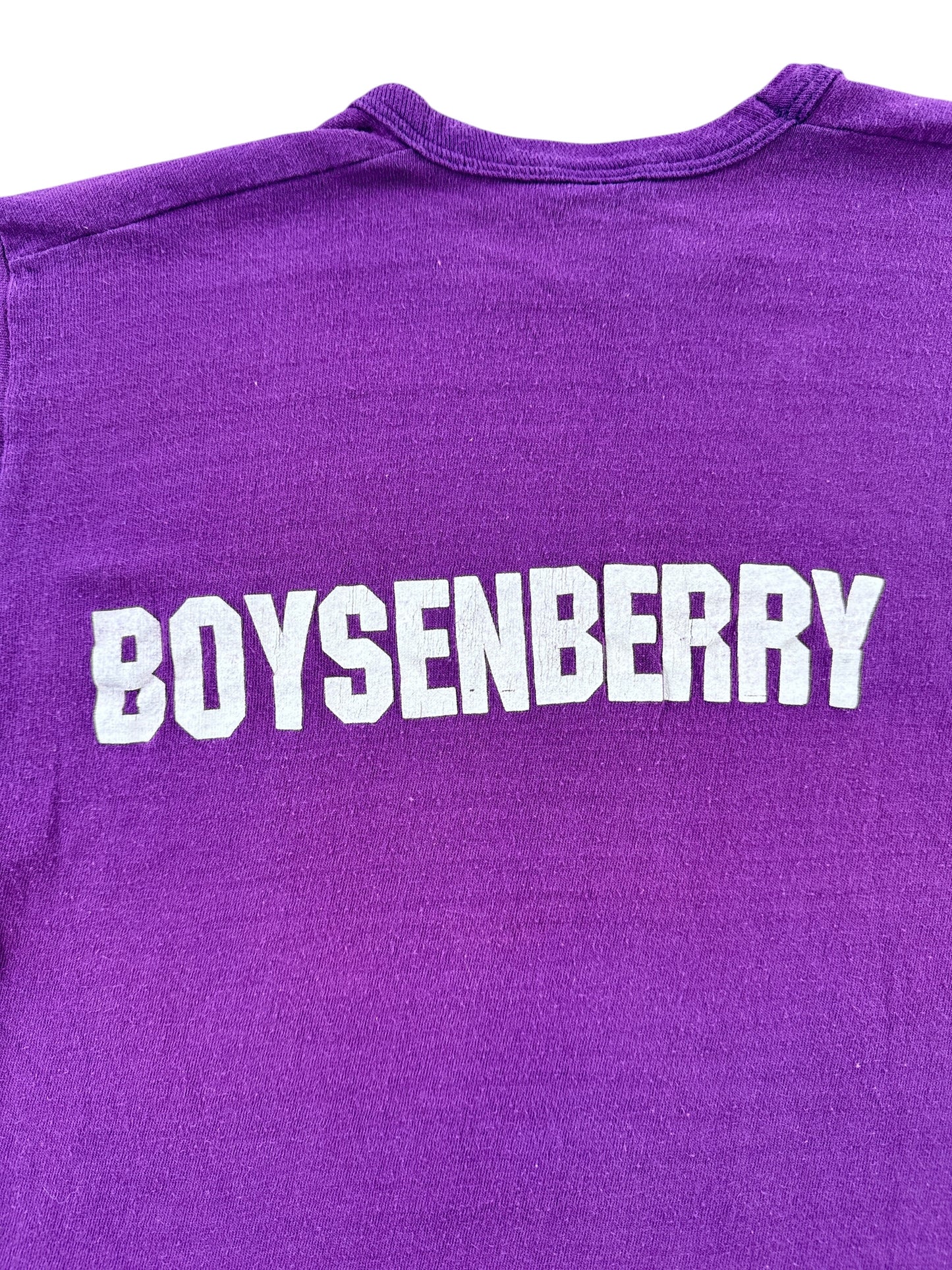 Back Graphic of Vintage Haagen Dazs Boysenberry Tee SZ S