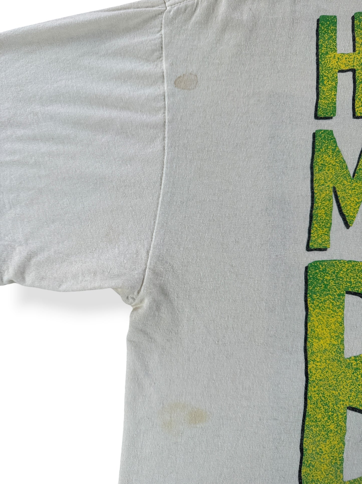 Staining on Vintage Mother Love Bone Half Ass Monkey Boy Tee SZ XL (Fits L)