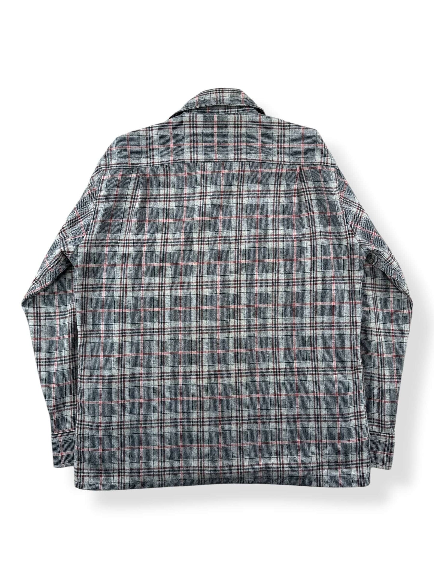 Back of Vintage Kentfield Wool Blend Loop Collar Flannel SZ M