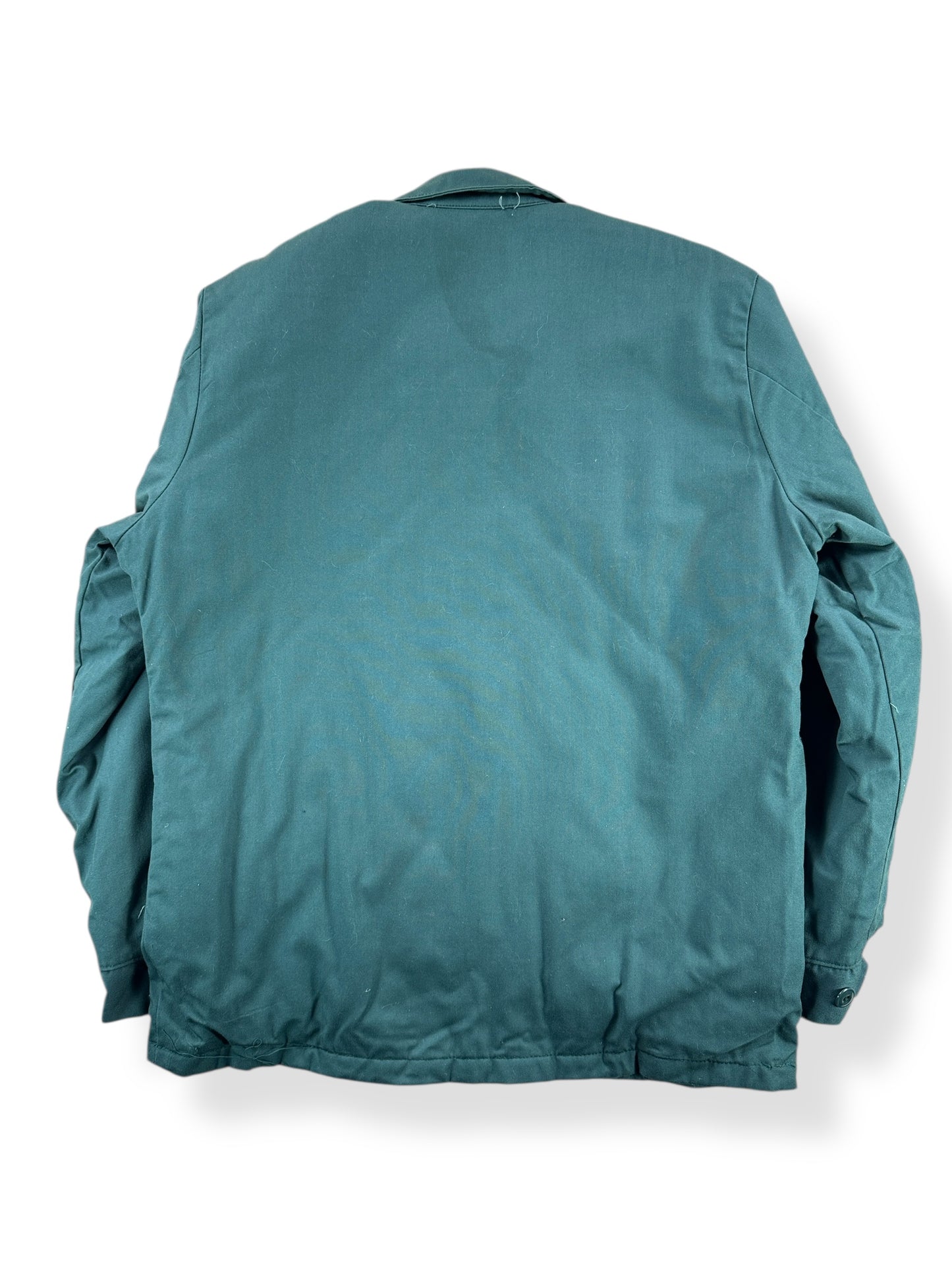 Back of Vintage Red Kap Green Gas Station Jacket SZ M