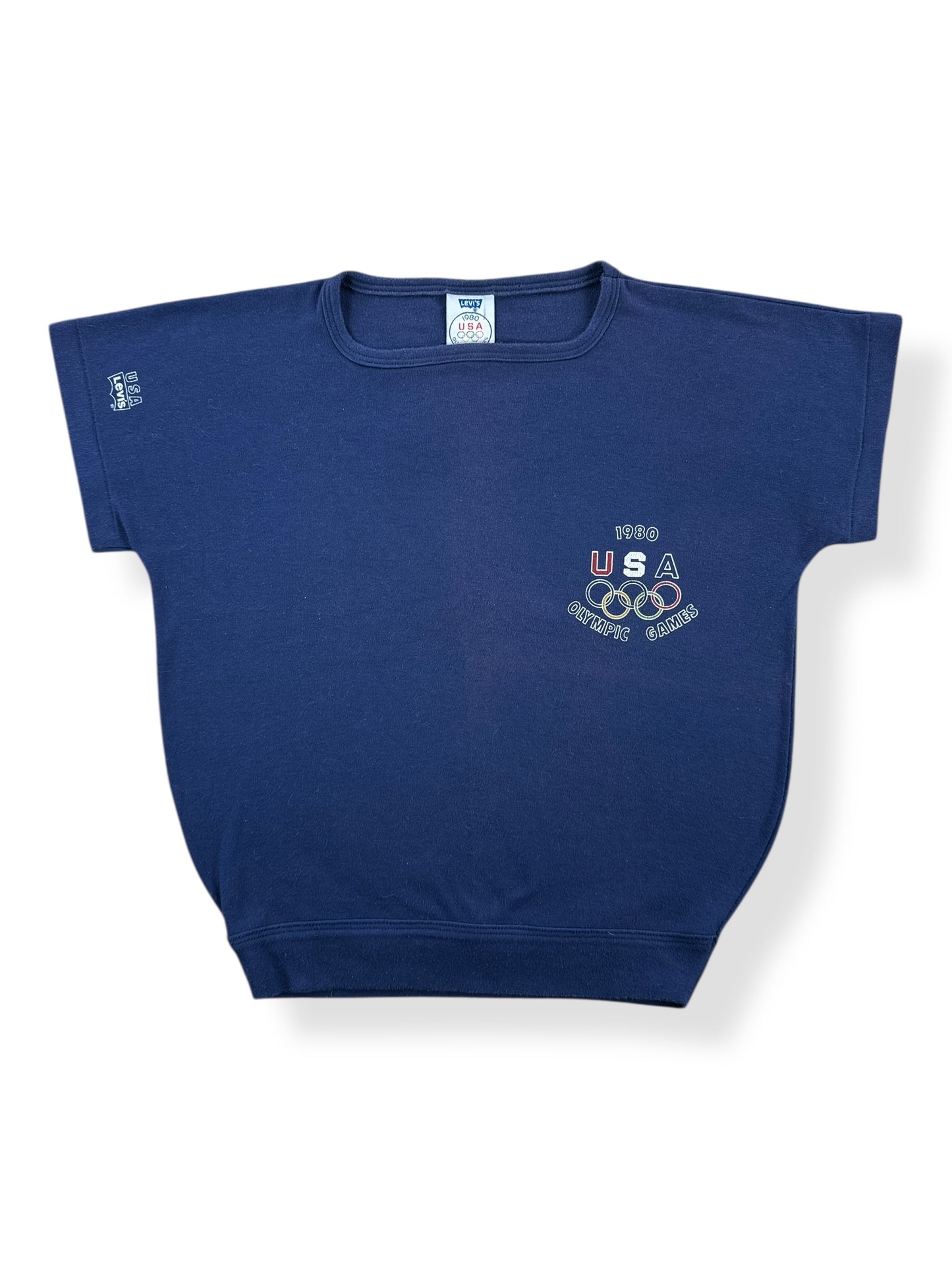 Front of Vintage 1980 US Olympics Levi's Tee SZ S