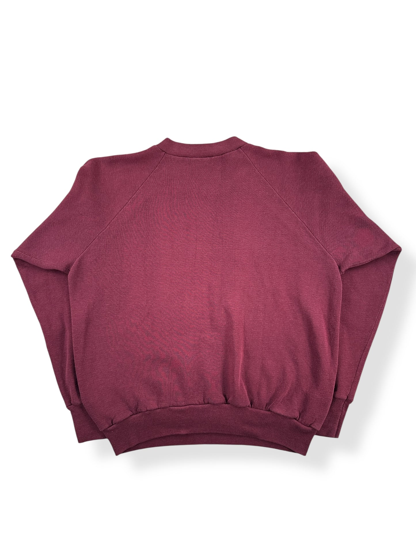 Back of Vintage Masscomp Burgundy Crewneck SZ M