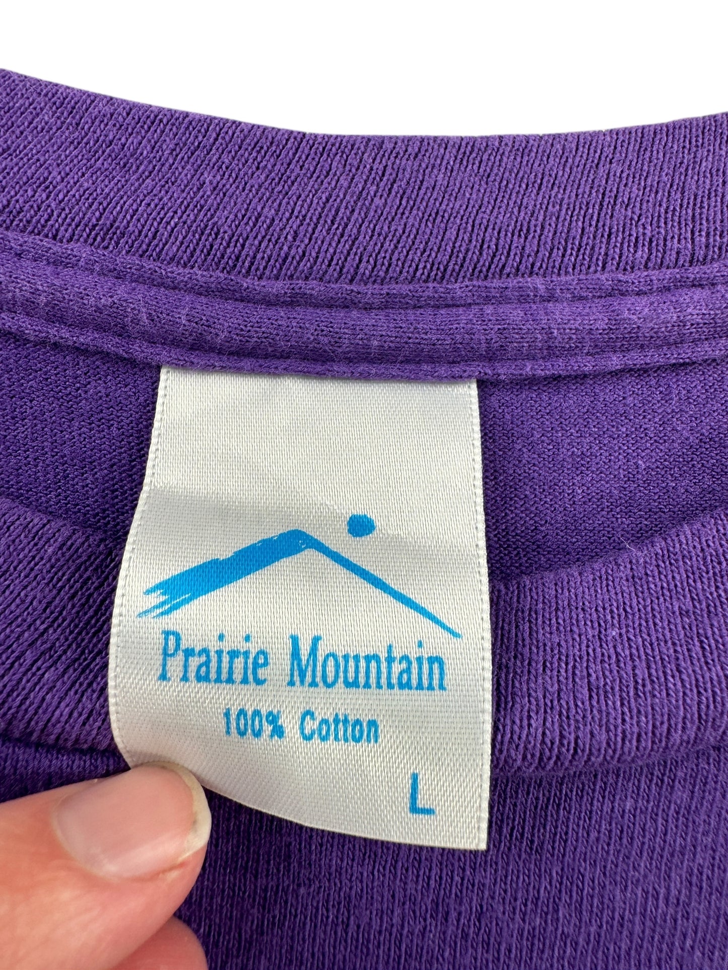 Tag on Vintage Prairie Mountain Montana Tee SZ L