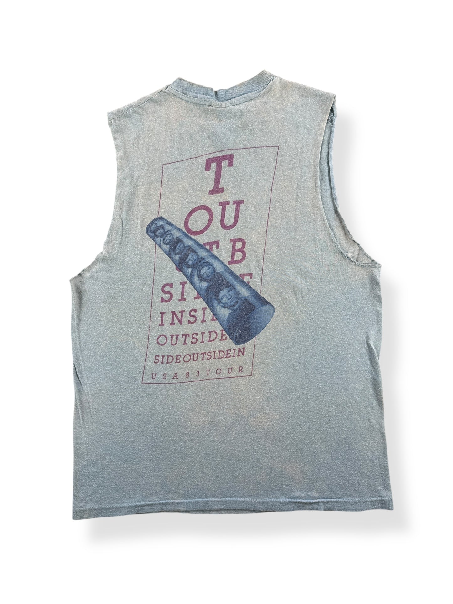 Back of Vintage 1983 Tubes Chopper Tank Top SZ S