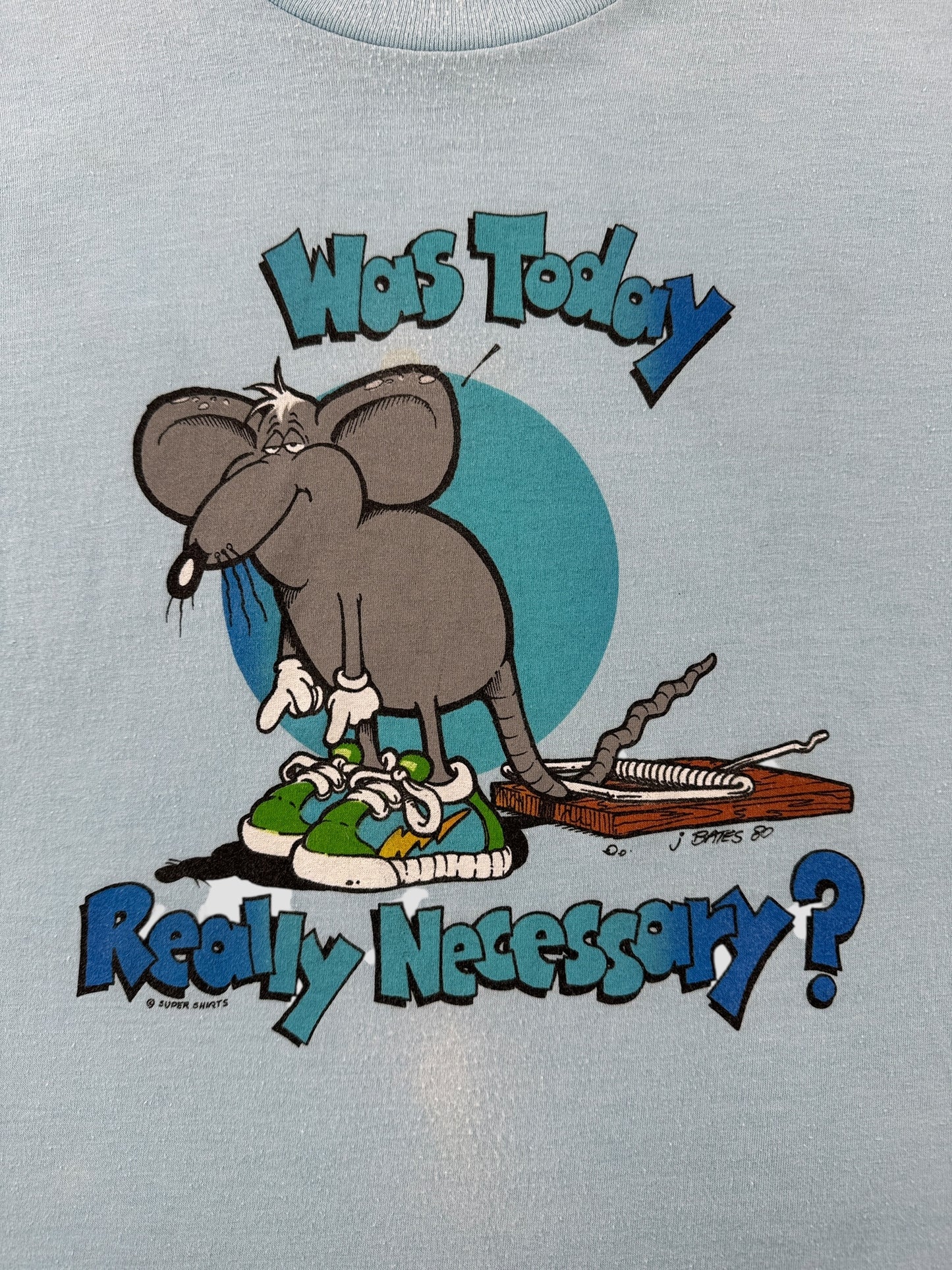 Graphic of Vintage Was Today Really Necessary Tee SZ M