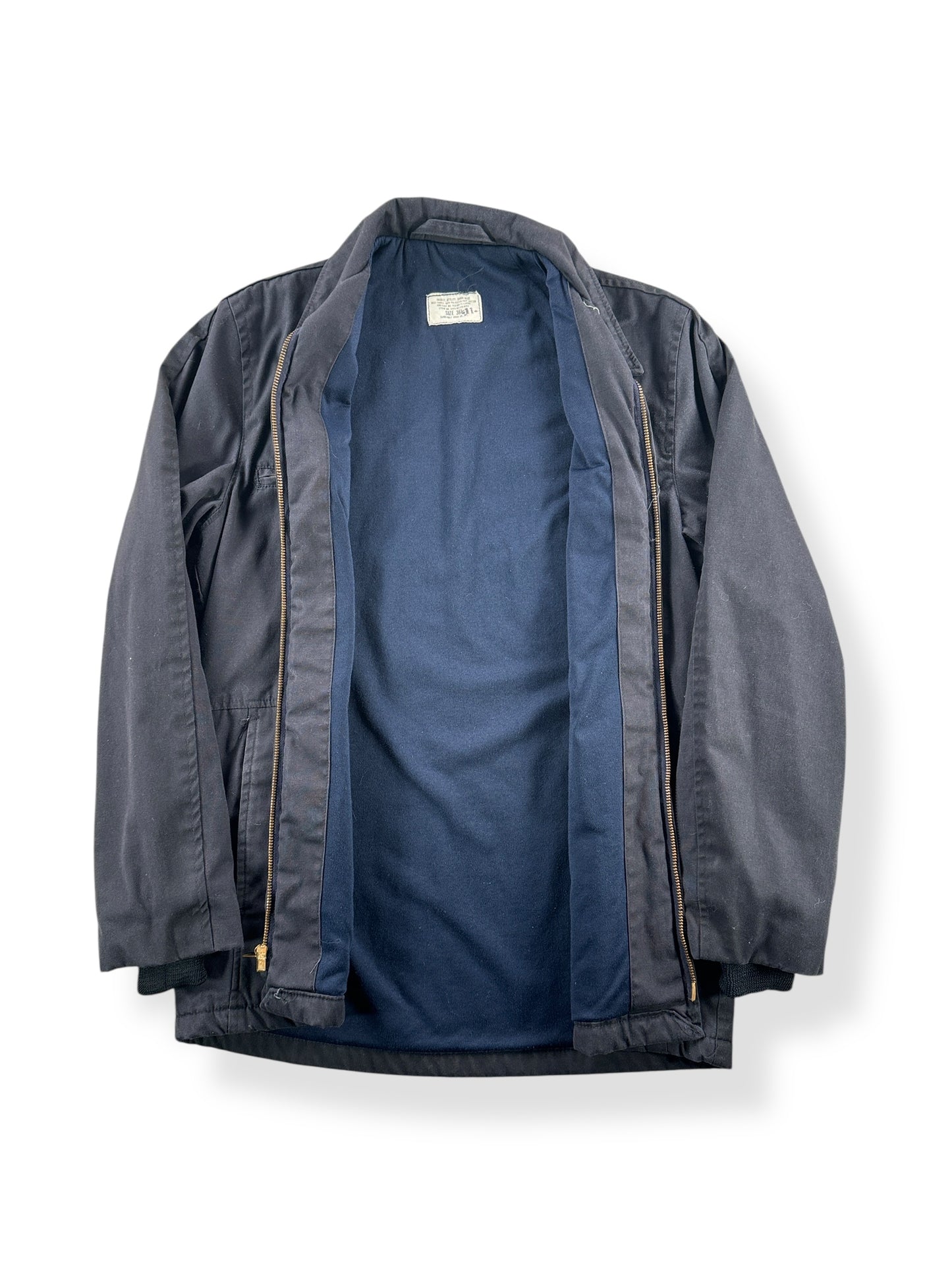 Inside of Vintage USN Utility Jacket Dark Blue SZ 36L