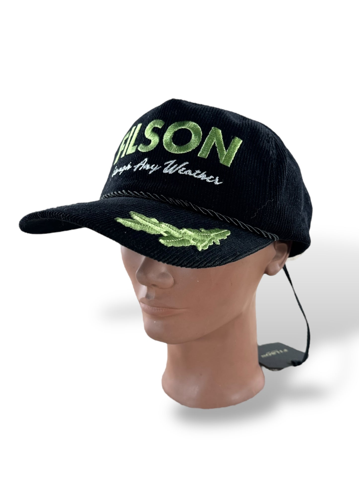 Side Head Shot of NWT Filson Rope Forester Corduroy Cap