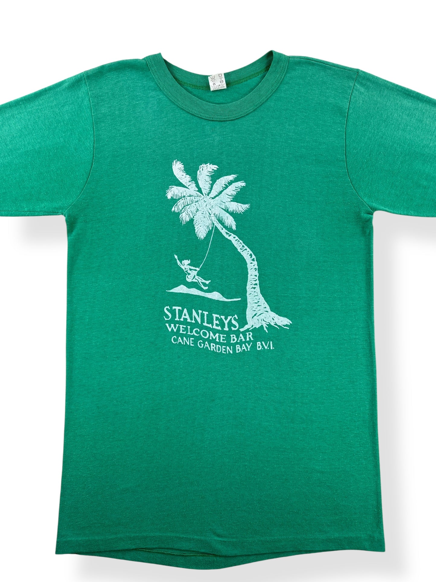 Front Close Up of Vintage Stanely's BVI Tee SZ S