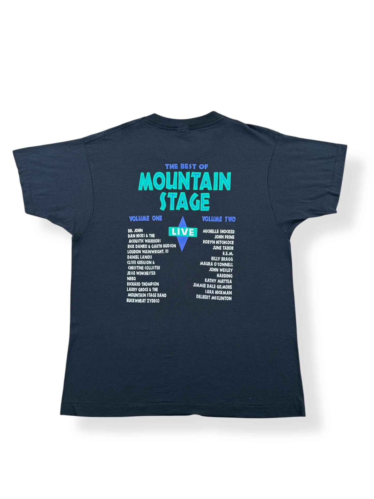 Back of Vintage Blue Plate Music Tee SZ L