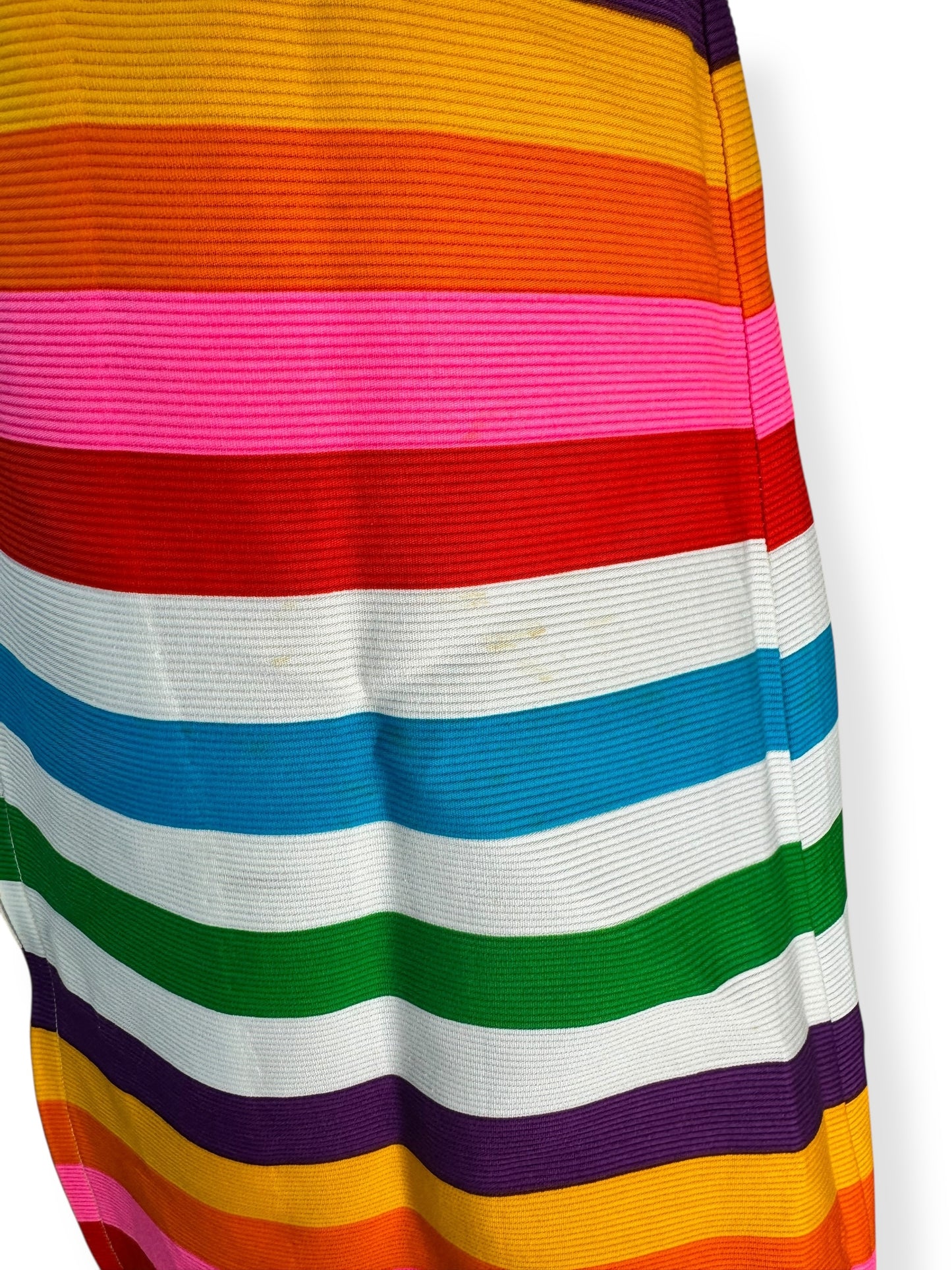Stainsof 1960s Alex Coleman Rainbow Striped Skirt AS-IS L