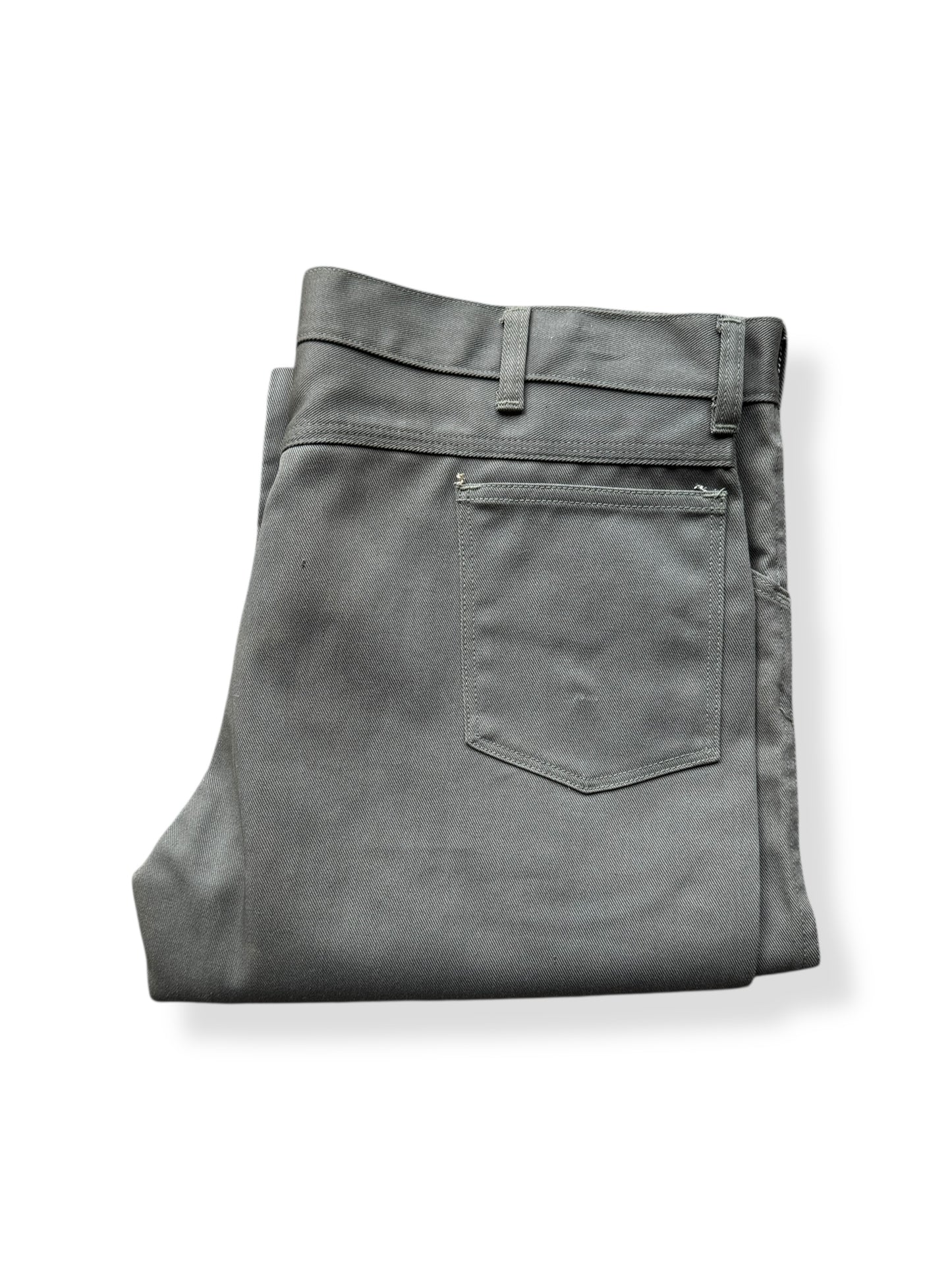 Folded Vintage NOS Madewell Green Trousers W40
