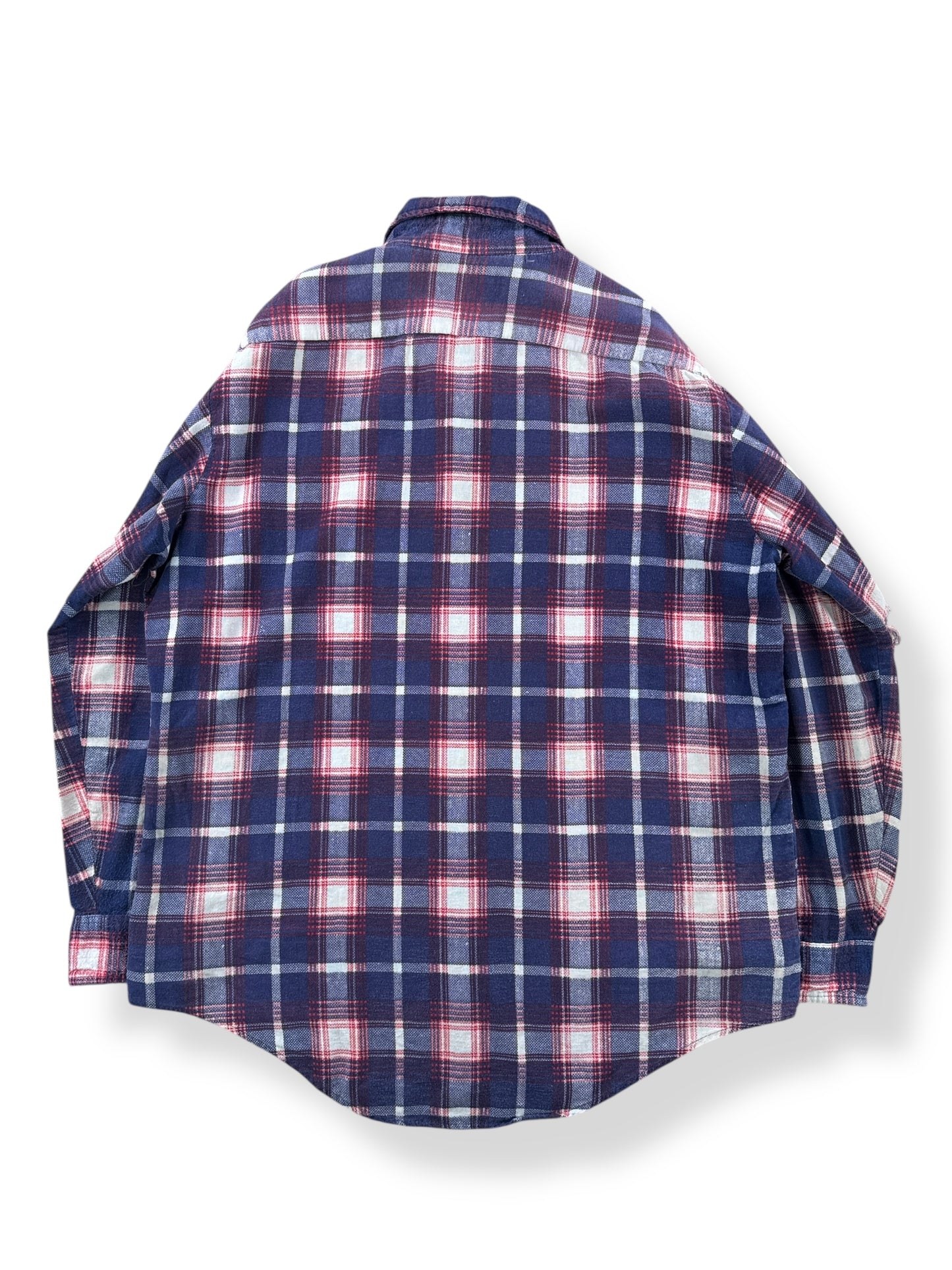 Back of Vintage Murphy's Mart Cotton Flannel SZ L AS IS