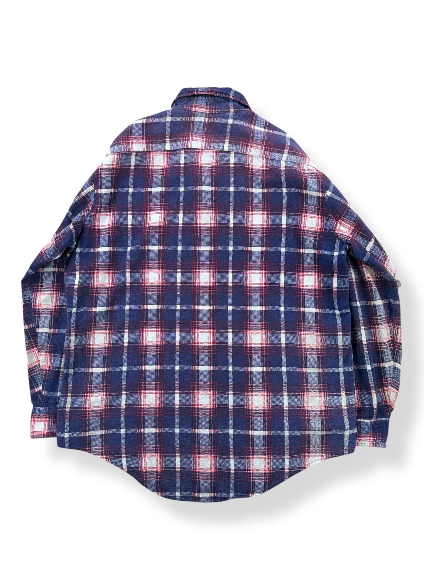 Back of Vintage Murphy's Mart Cotton Flannel SZ L AS IS