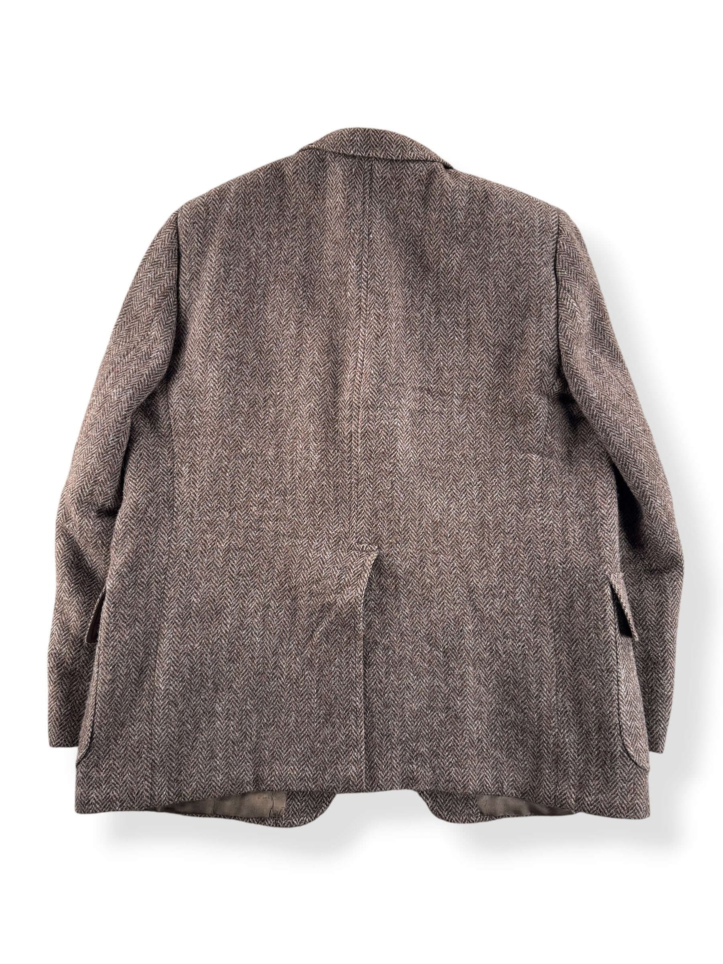 Back of Vintage Eddie Bauer X Harris Tweed Sportcoat SZ 46