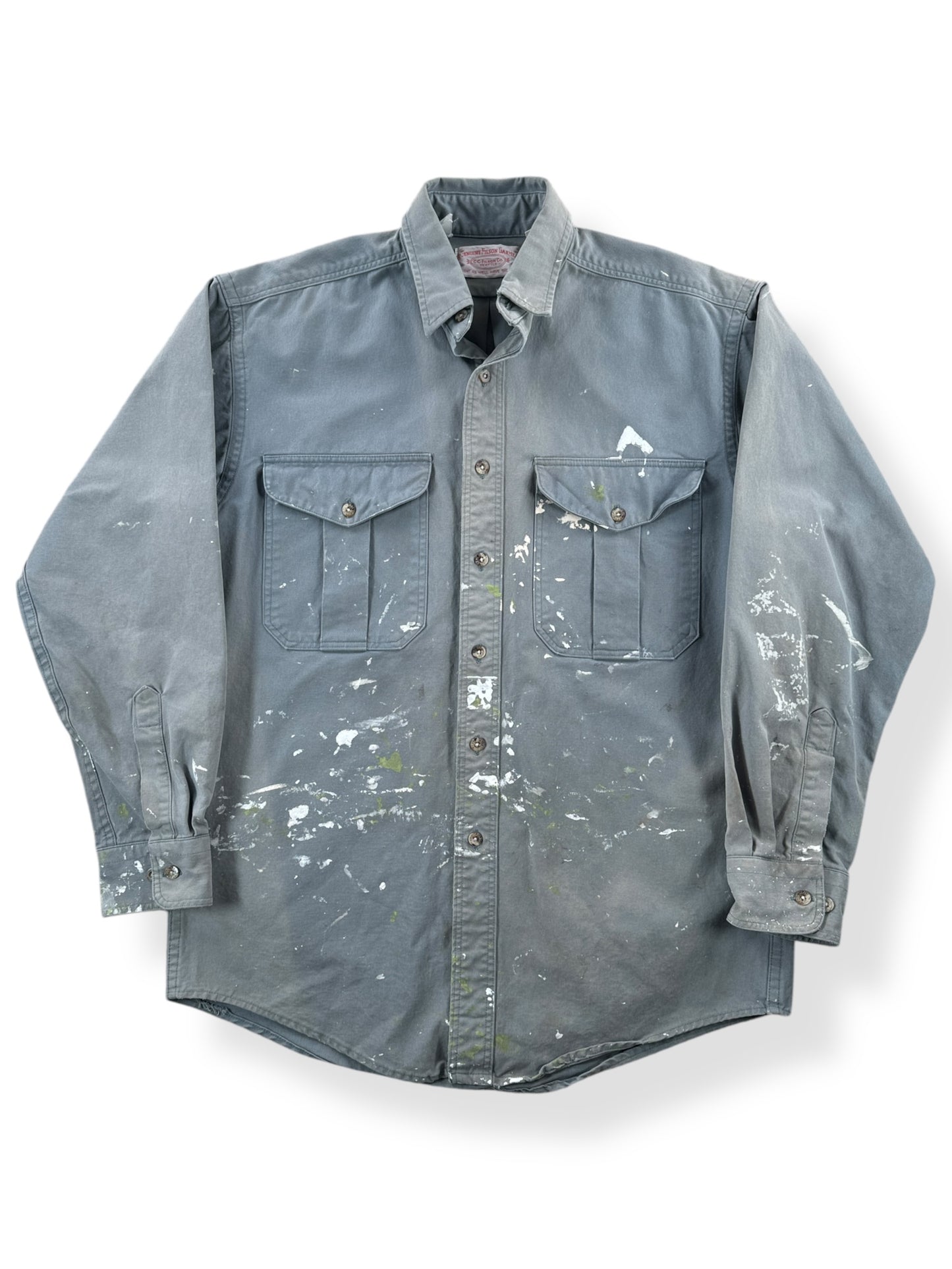 Front of Modern Thrashed Filson Painter Shirt SZ M