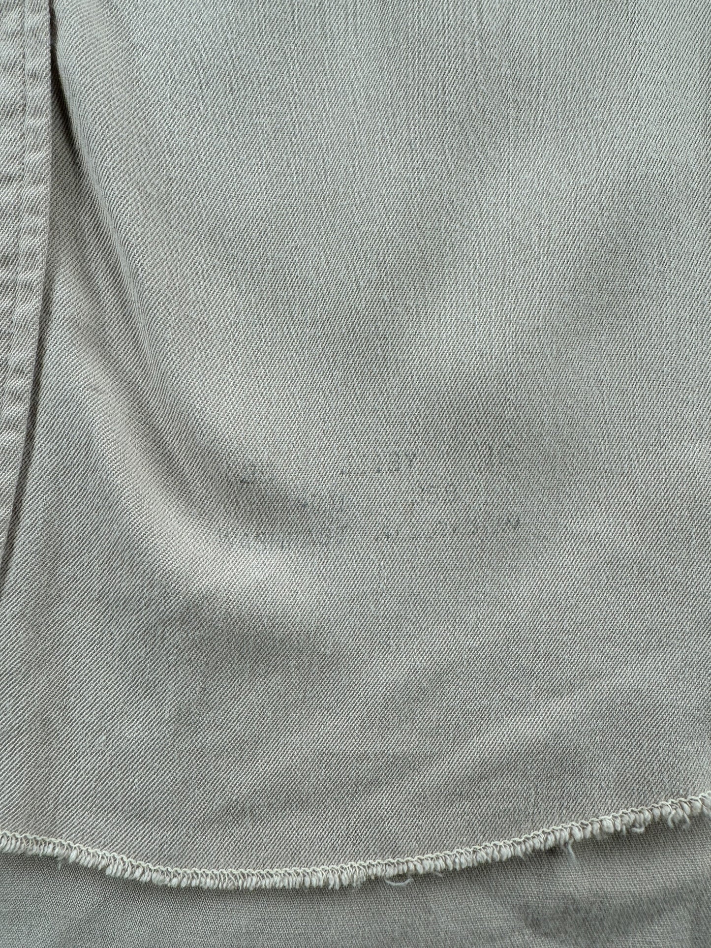 Stamp on Vintage Sawtooth Pocket Gabardine Pearl Snap Shirt SZ M