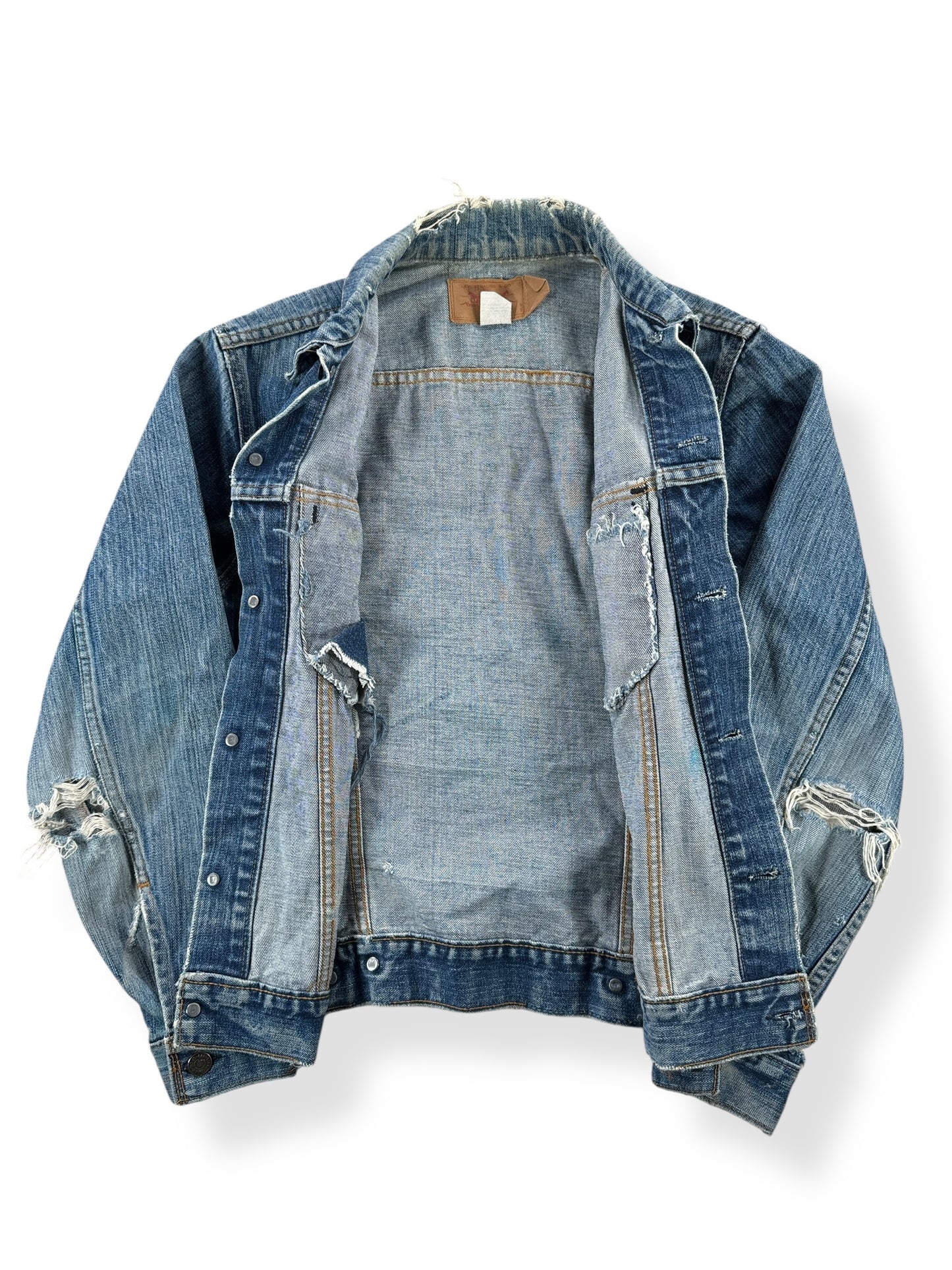 Inside of Vintage Levis 2 Pocket Trucker Jacket SZ S