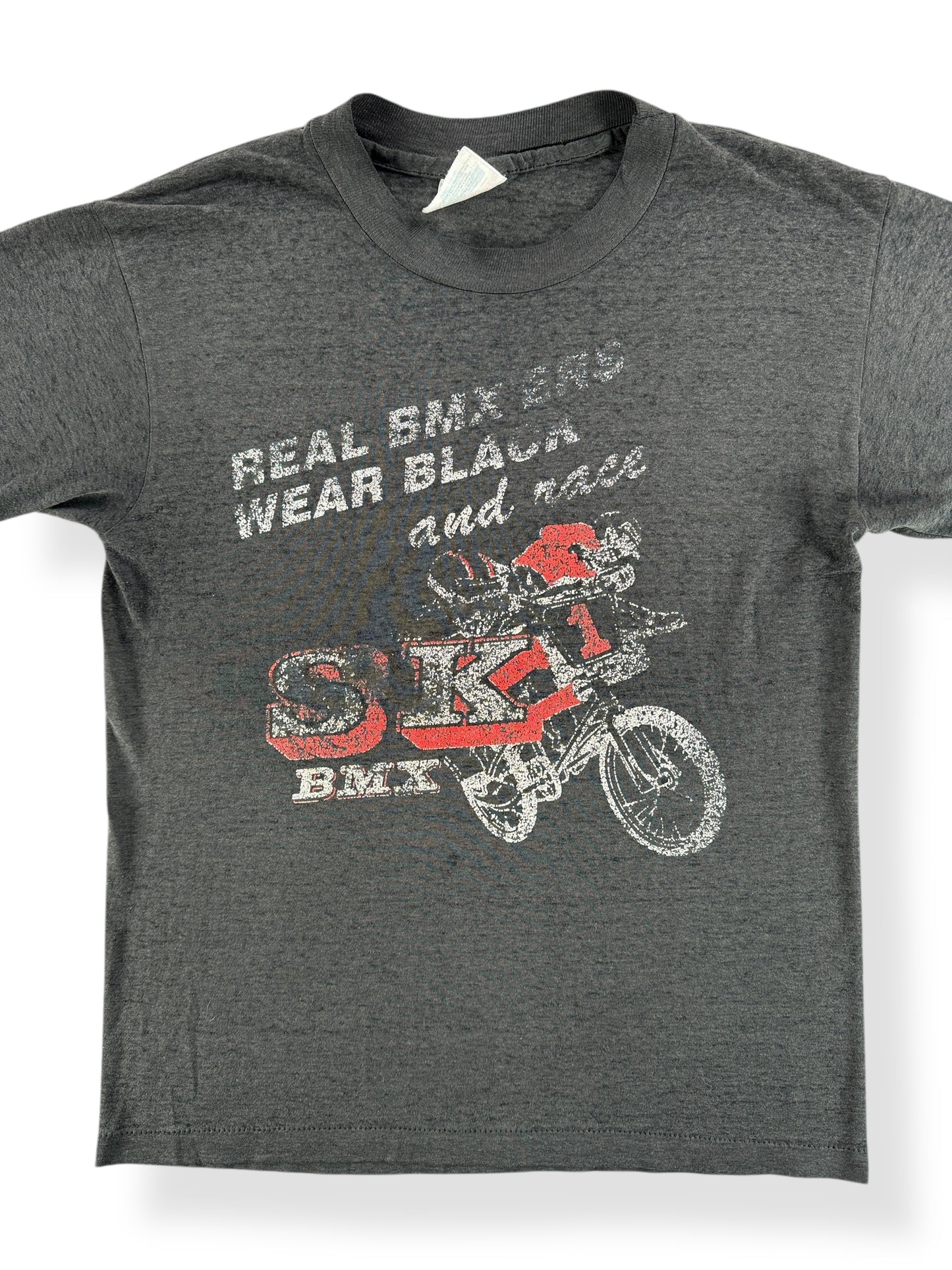 Front Close Up of Vintage Real BMX'ers Tee SZ S