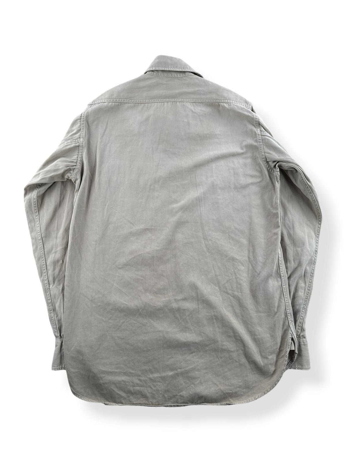 Back of Vintage 1940s Penneys Work Shirt SZ M