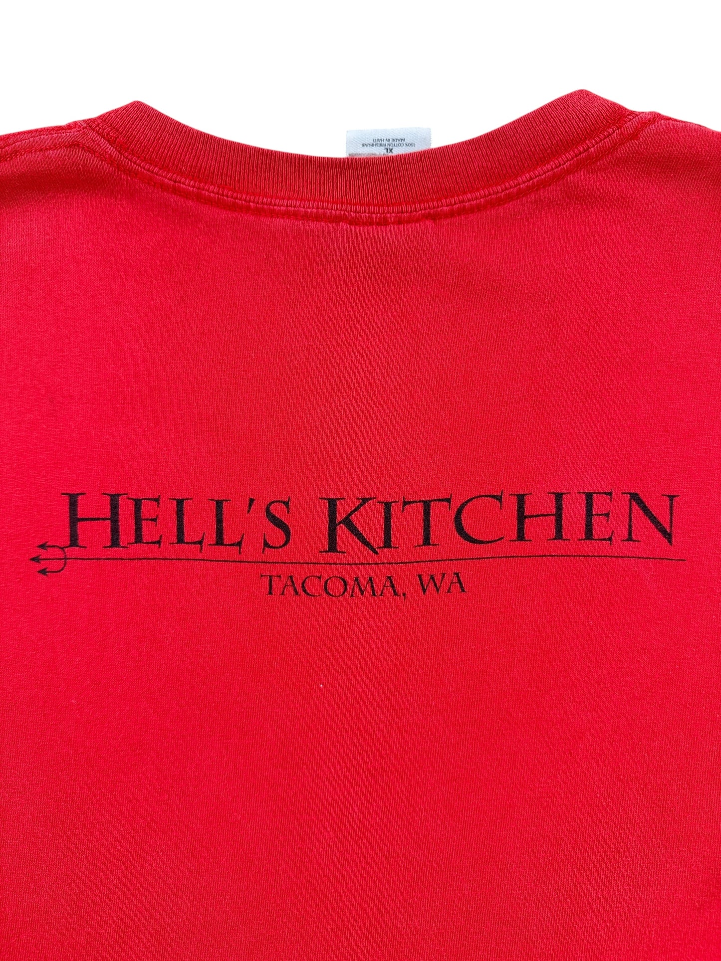 Back Graphic of Vintage What Would GG Allin Do Hells Kitchen Tacoma Tee SZ XL