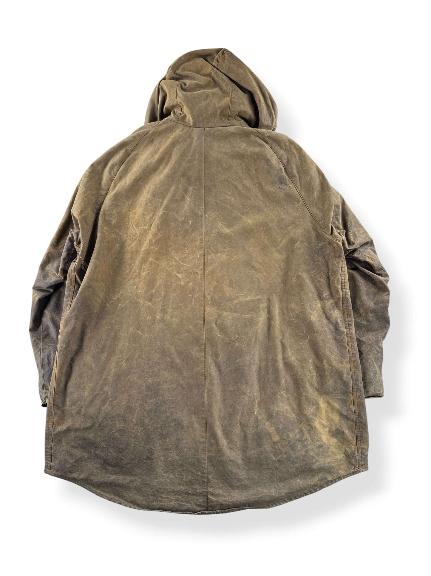 Back of Vintage Barbour Longshoreman Oilcloth Anorak SZ L