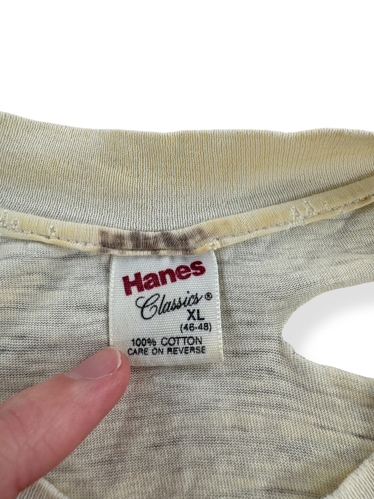 Tag on Vintage Hanes Blank Thrasher Tee A SZ XL