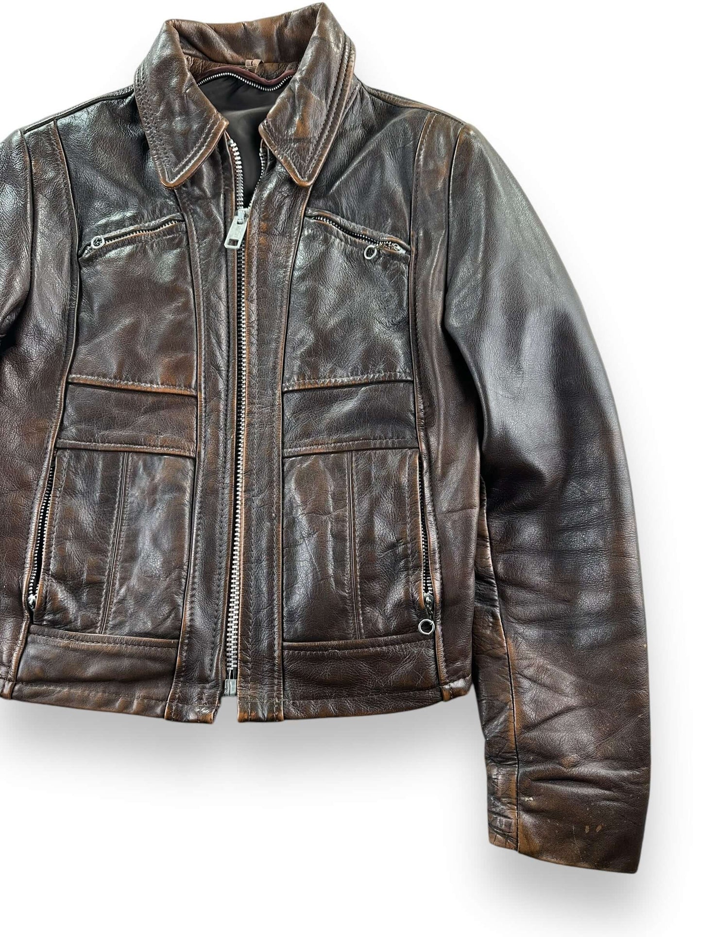 front left of Vintage Lesco Leathers Jacket SZ XS