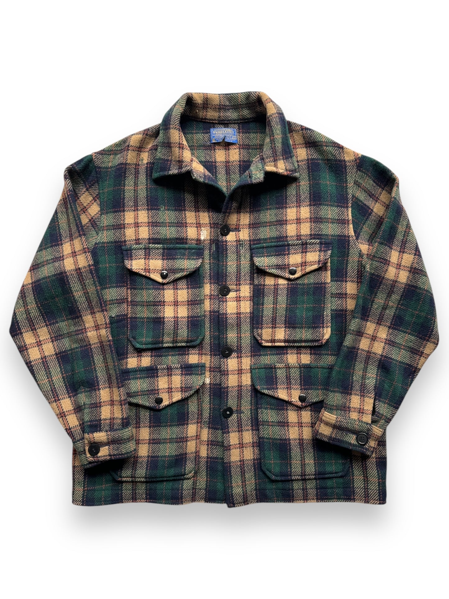 front of Vintage Repaired Pendleton Wool Cruiser SZ XL