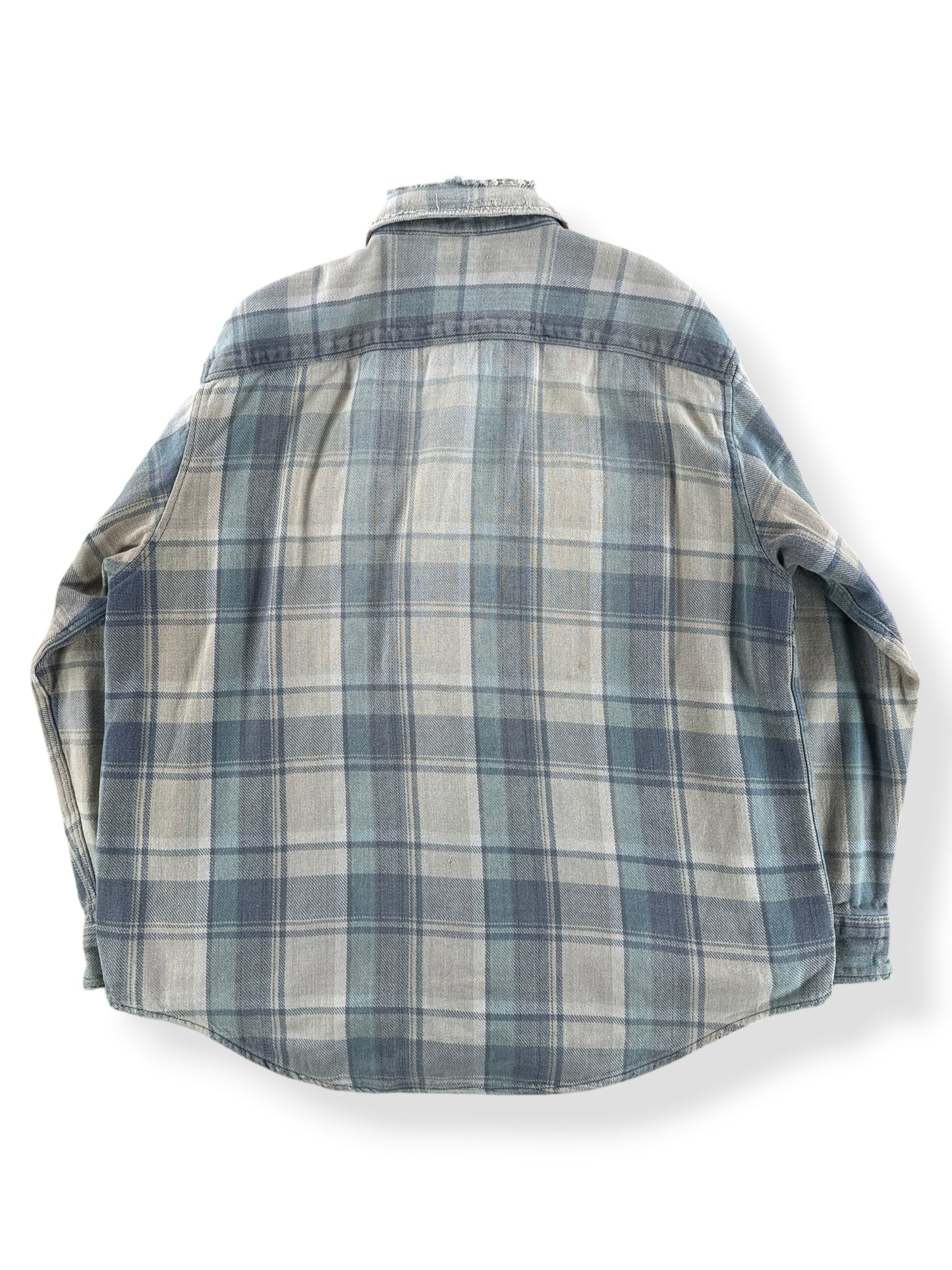 Back of Vintage NW Territory Thrashed Cotton Flannel SZ XL