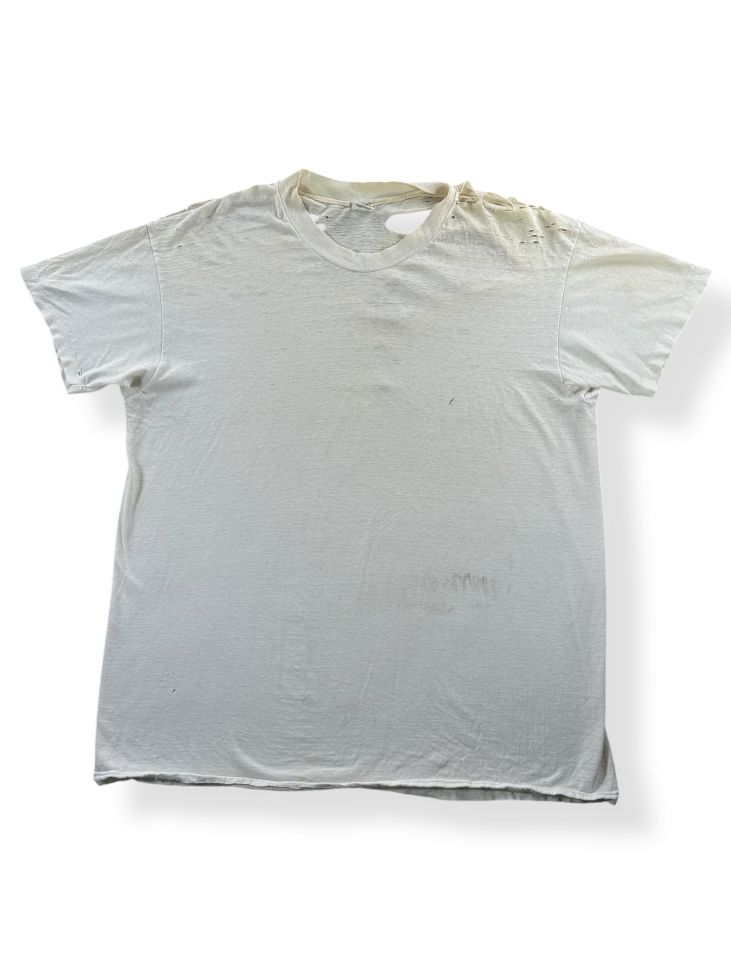 Front of Vintage Hanes Blank Thrasher Tee A SZ XL