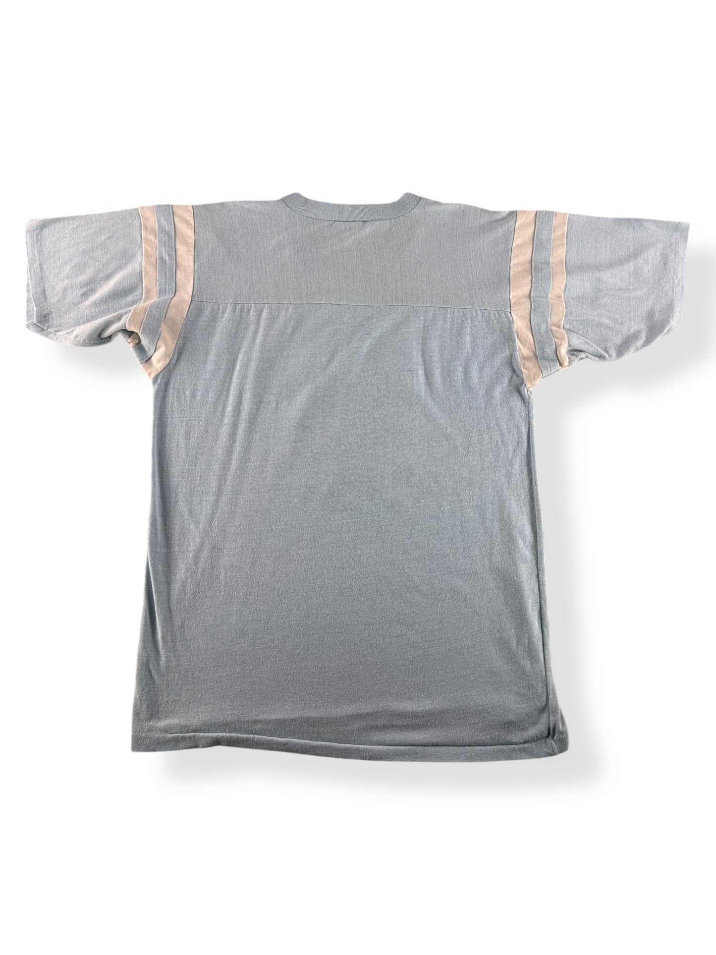 Back of Vintage Robin's Egg Blue "12" Football Jersey SZ M