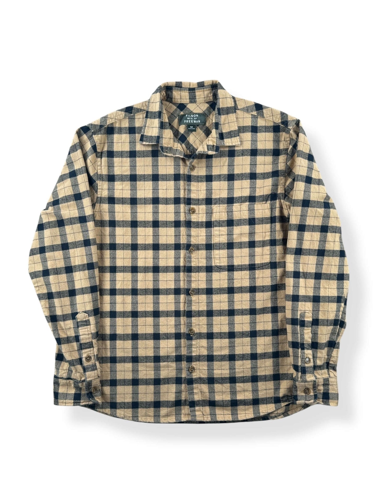 Front of Filson x Freeman Weathervane Flannel SZ M