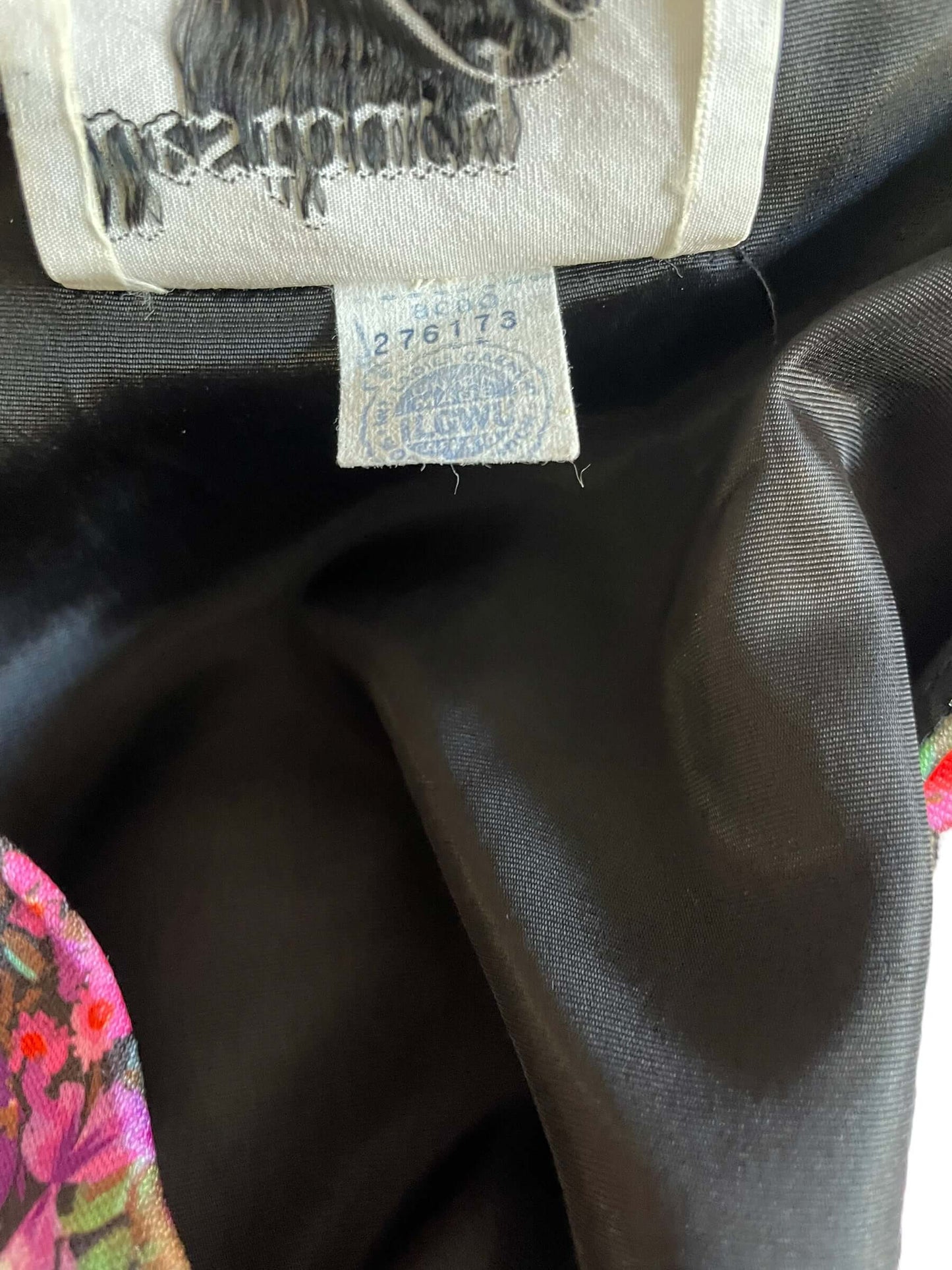 Union tag view of Vintage 1960s Westbury Fashions Floral Dress SZ L |  Barn Owl Vintage Dresses | Seattle Vintage Ladies Clothing