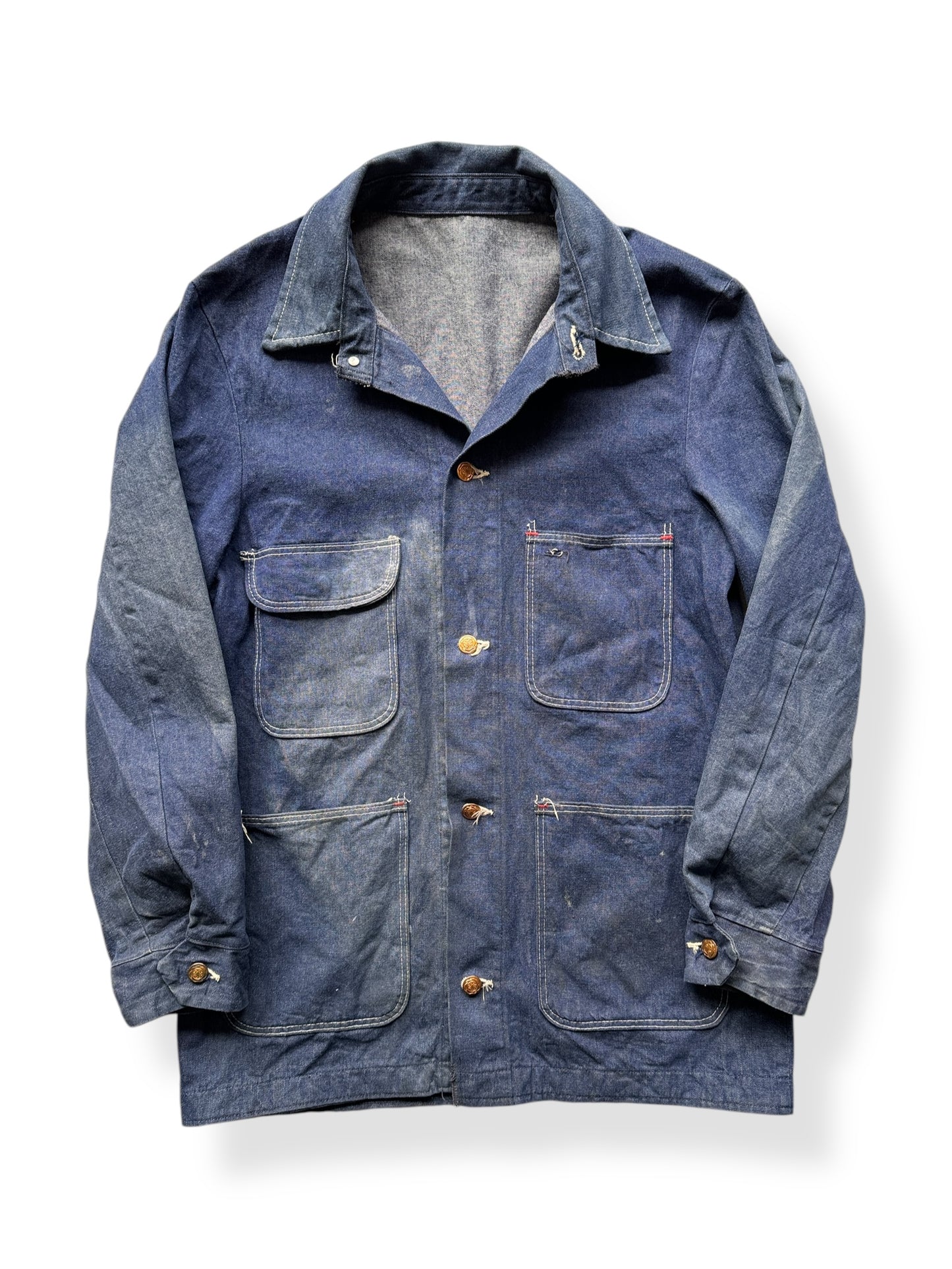 Front of Vintage Unlined Big Ben Chore Coat SZ 38