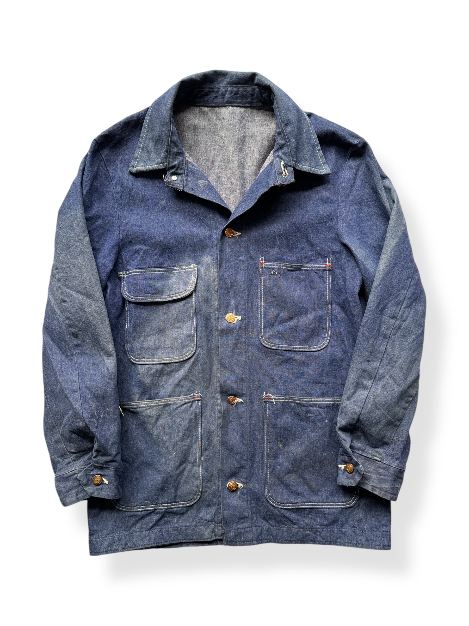 Front of Vintage Unlined Big Ben Chore Coat SZ 38