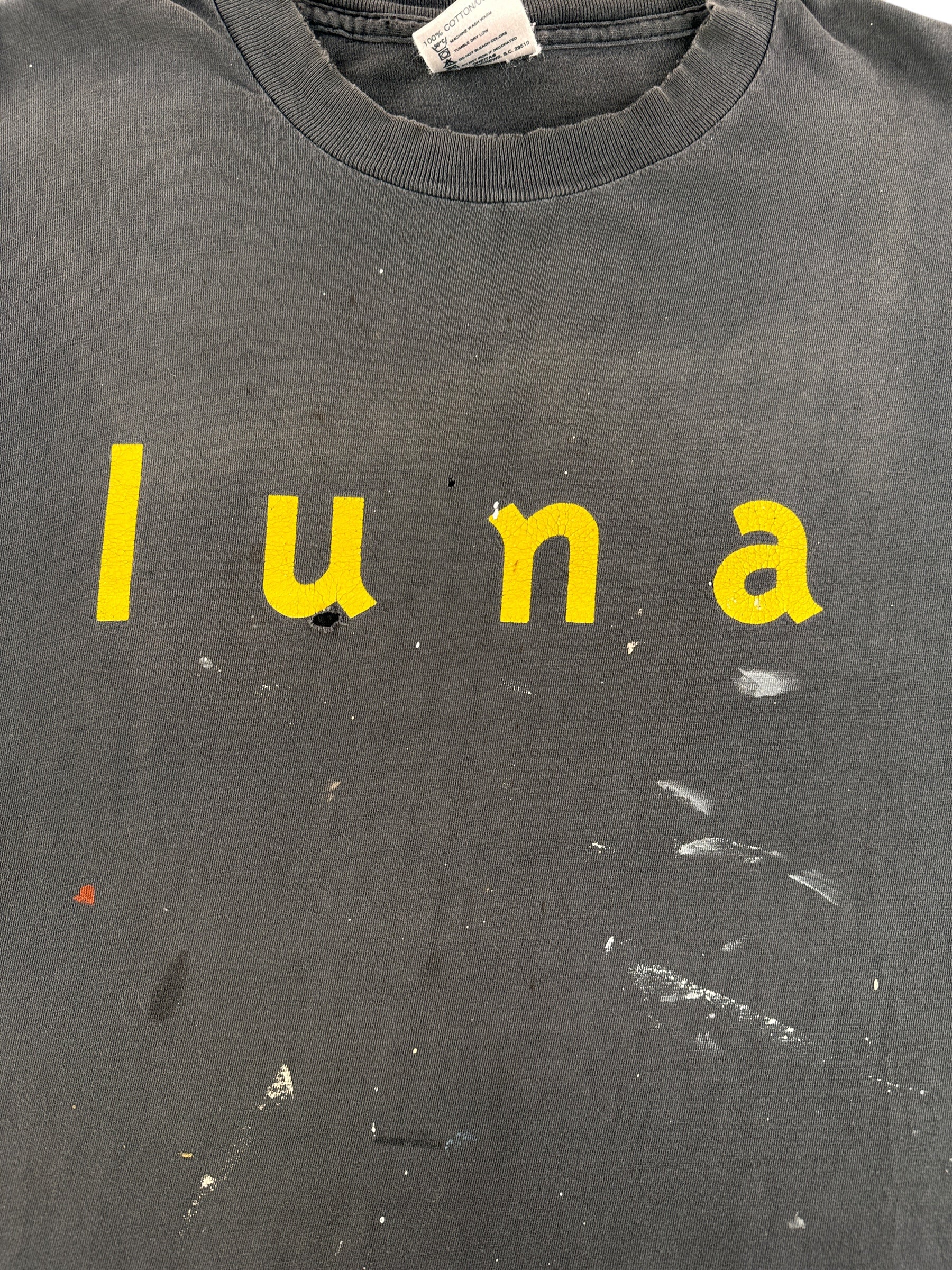 Front Graphic of Vintage Dean Wareham Luna 2 Thrasher Tee SZ L
