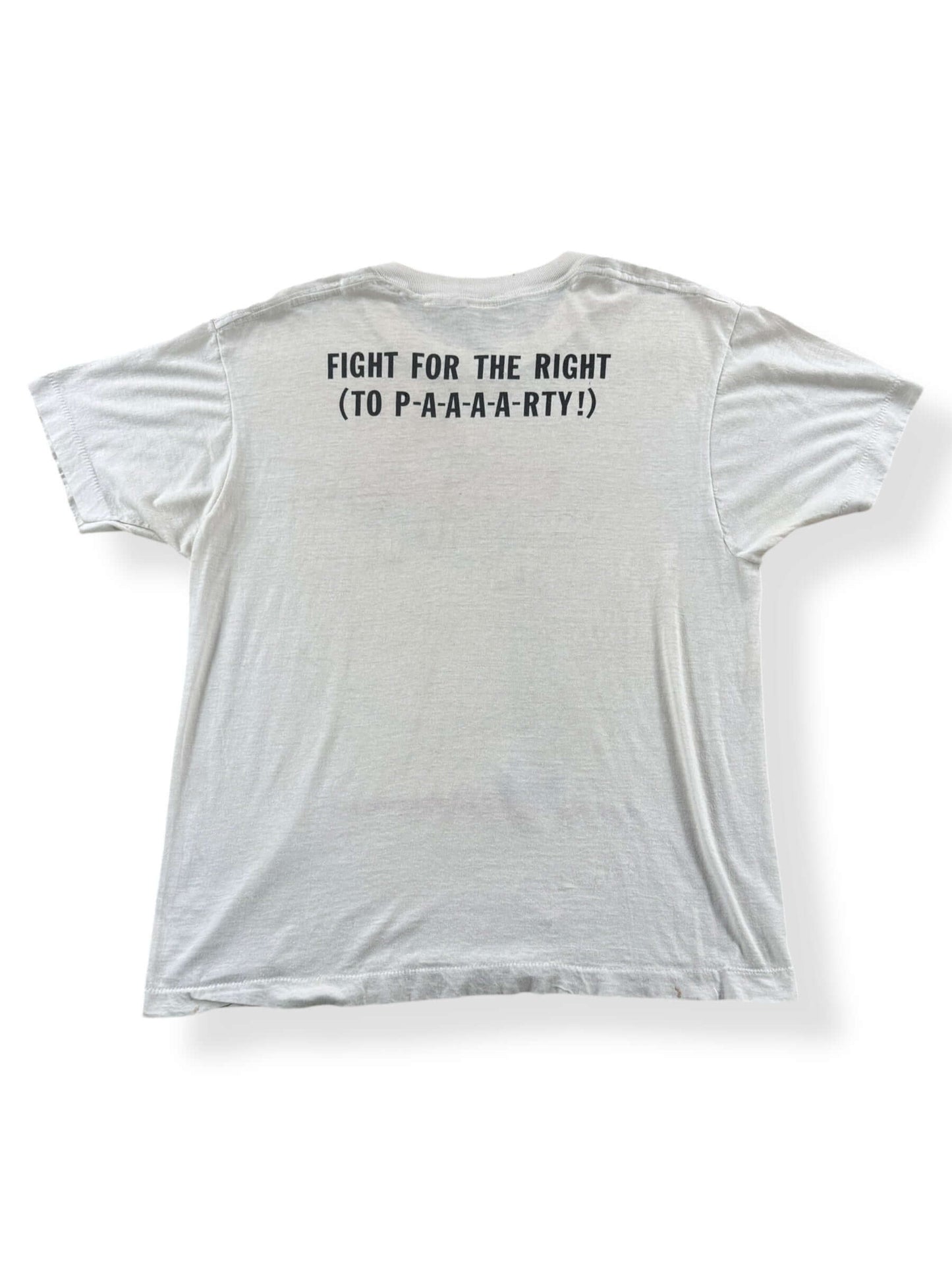 Rear View of Vintage Beastie Boys Licensed to Ill Tee SZ L