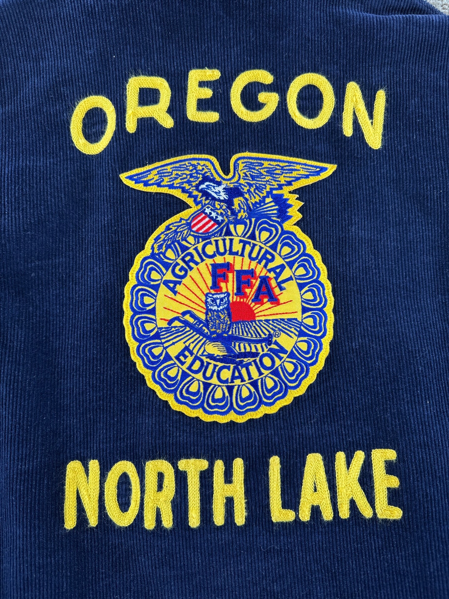 Back Patch of Vintage North Lake Oregon FFA Jacket SZ 40