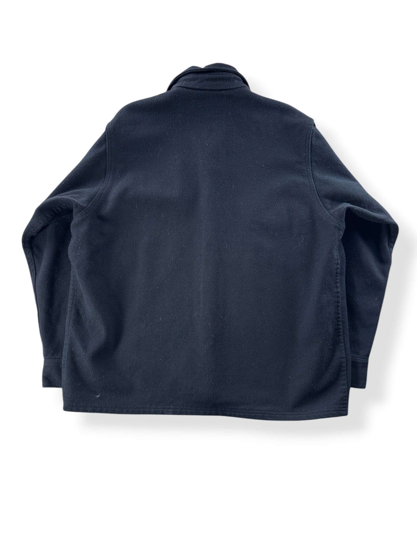 Back of Filson Navy Jac Shirt SZ 46