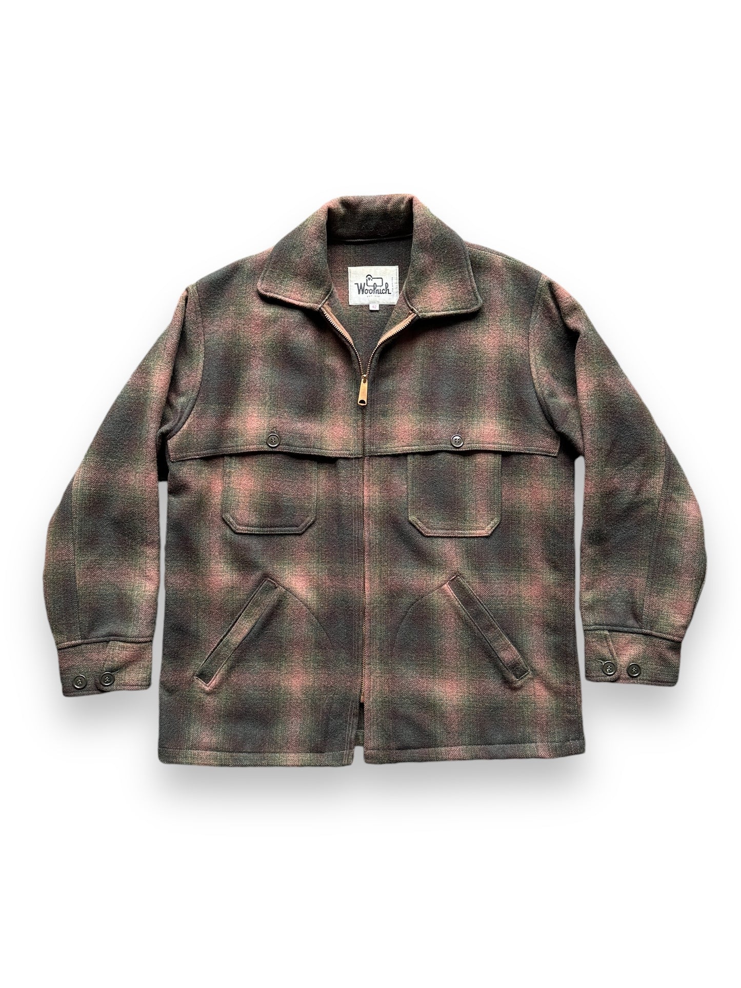 Vintage Woolrich Green/Brown Shadowplaid Jacket SZ 42