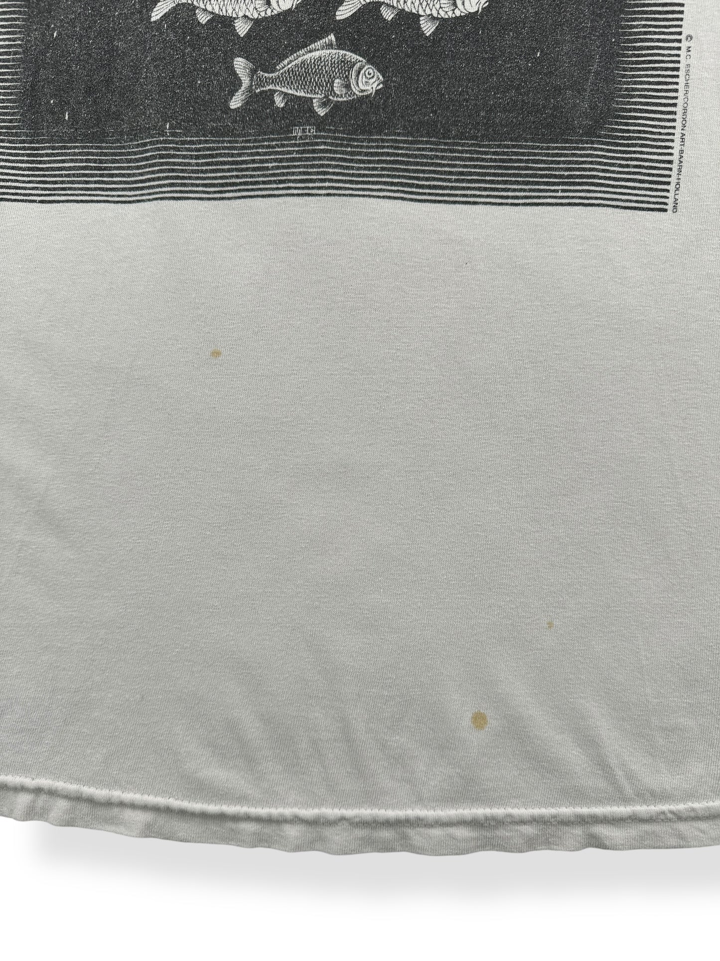 Stain on Vintage MC Escher Tee SZ M AS IS