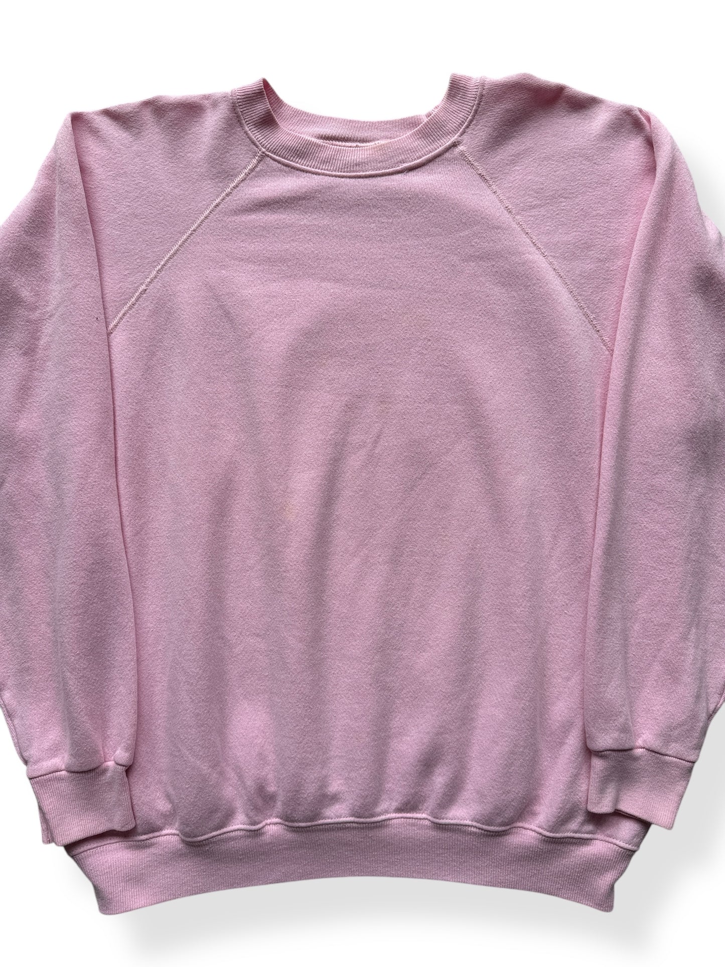 Front Close Up of Vintage Pink Hanes Sweat SZ XL