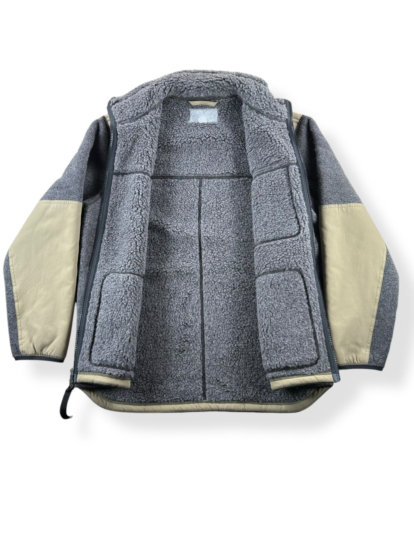 Inside of Modern Filson Zip Up Wool Fleece Jacket SZ L